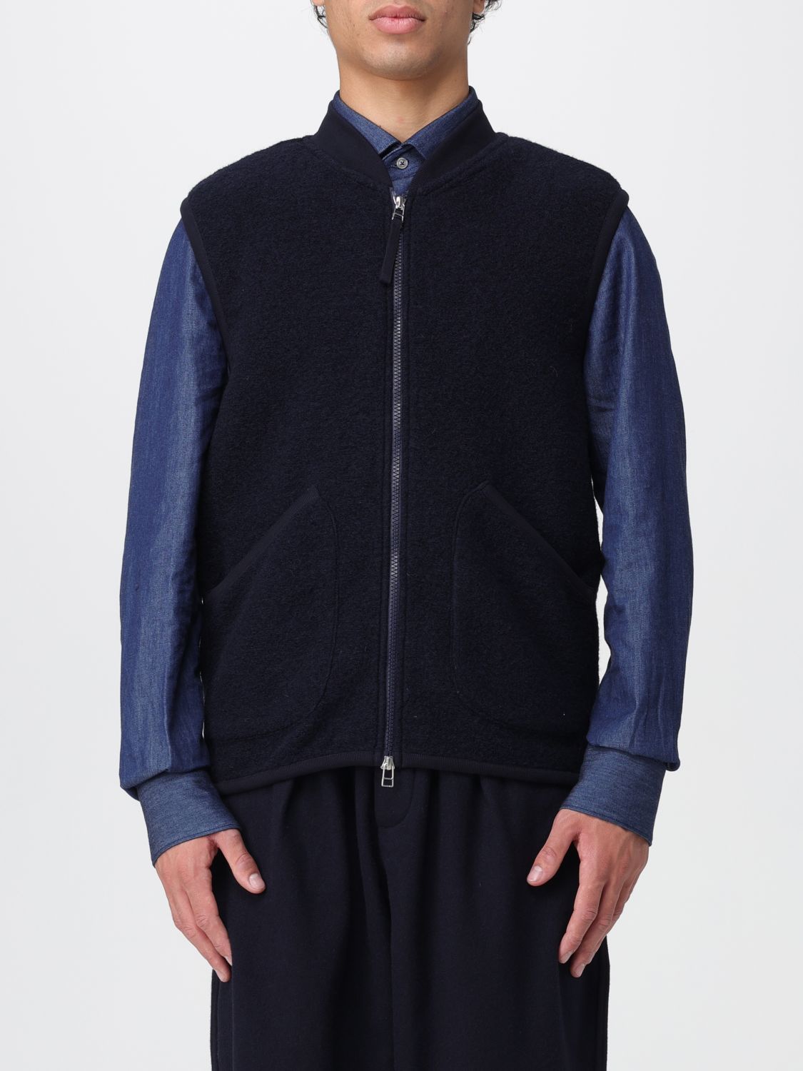 Universal Works Suit Vest in Navy