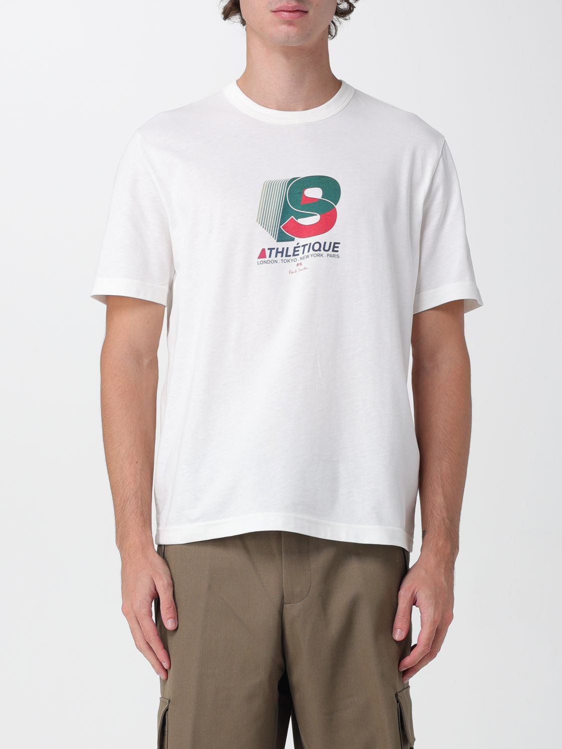 Ps By Paul Smith T-shirt Ps Paul Smith Men Color White In Multi