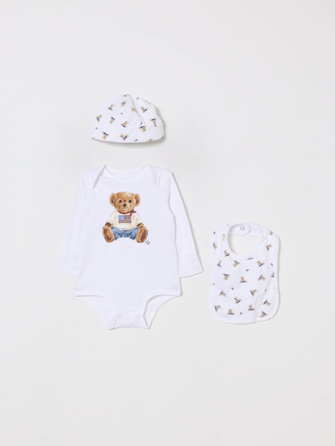 Polo Ralph Lauren Babies' Romper  Kids Color White In Red