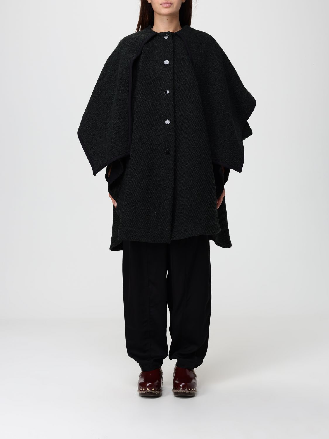 See By Chloé Cape  Woman Color Green In Black