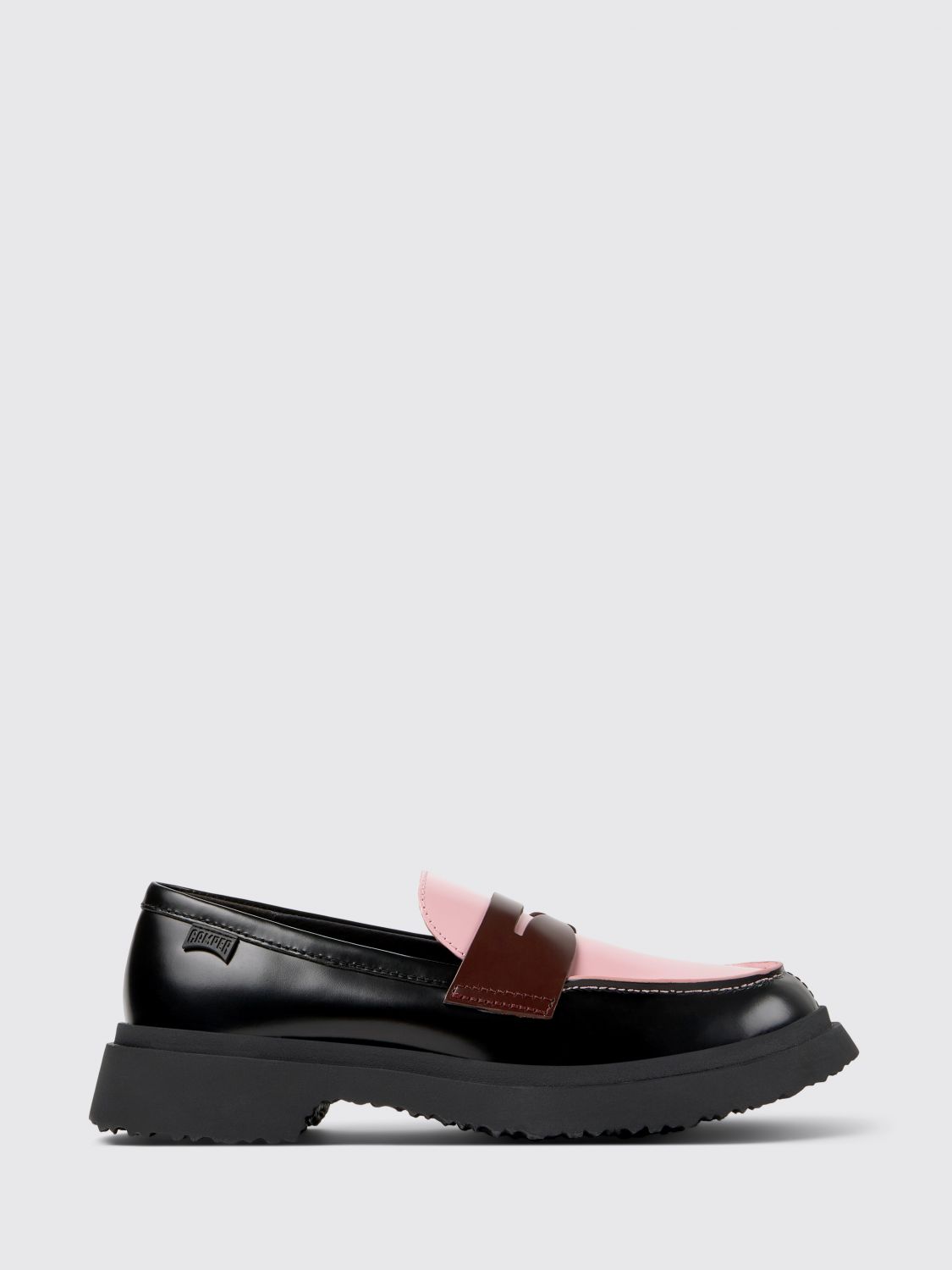 Camper Walden Twins Leather Two-tone Loafers In Multi