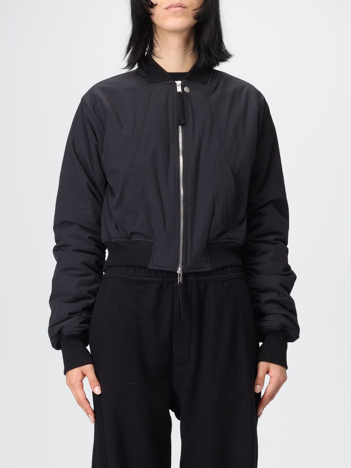 Thom Krom Long-sleeve Bomber Jacket In Black