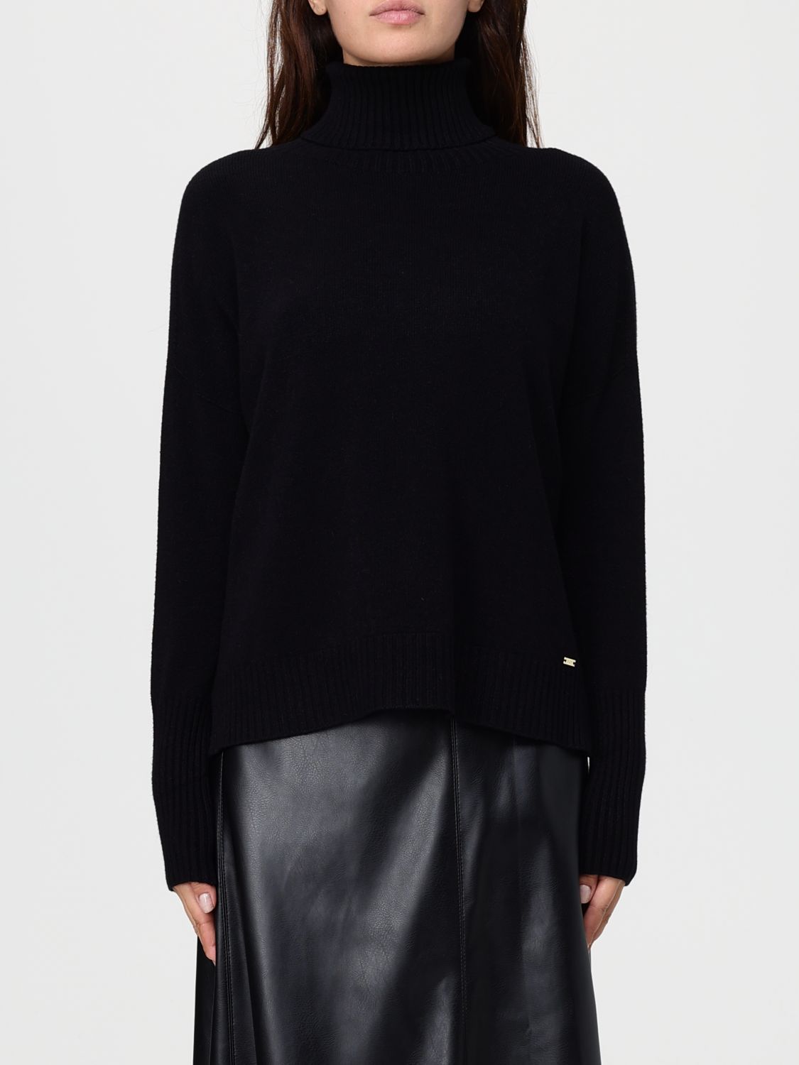 Kaos Sweatshirt  Woman Color Black In Black