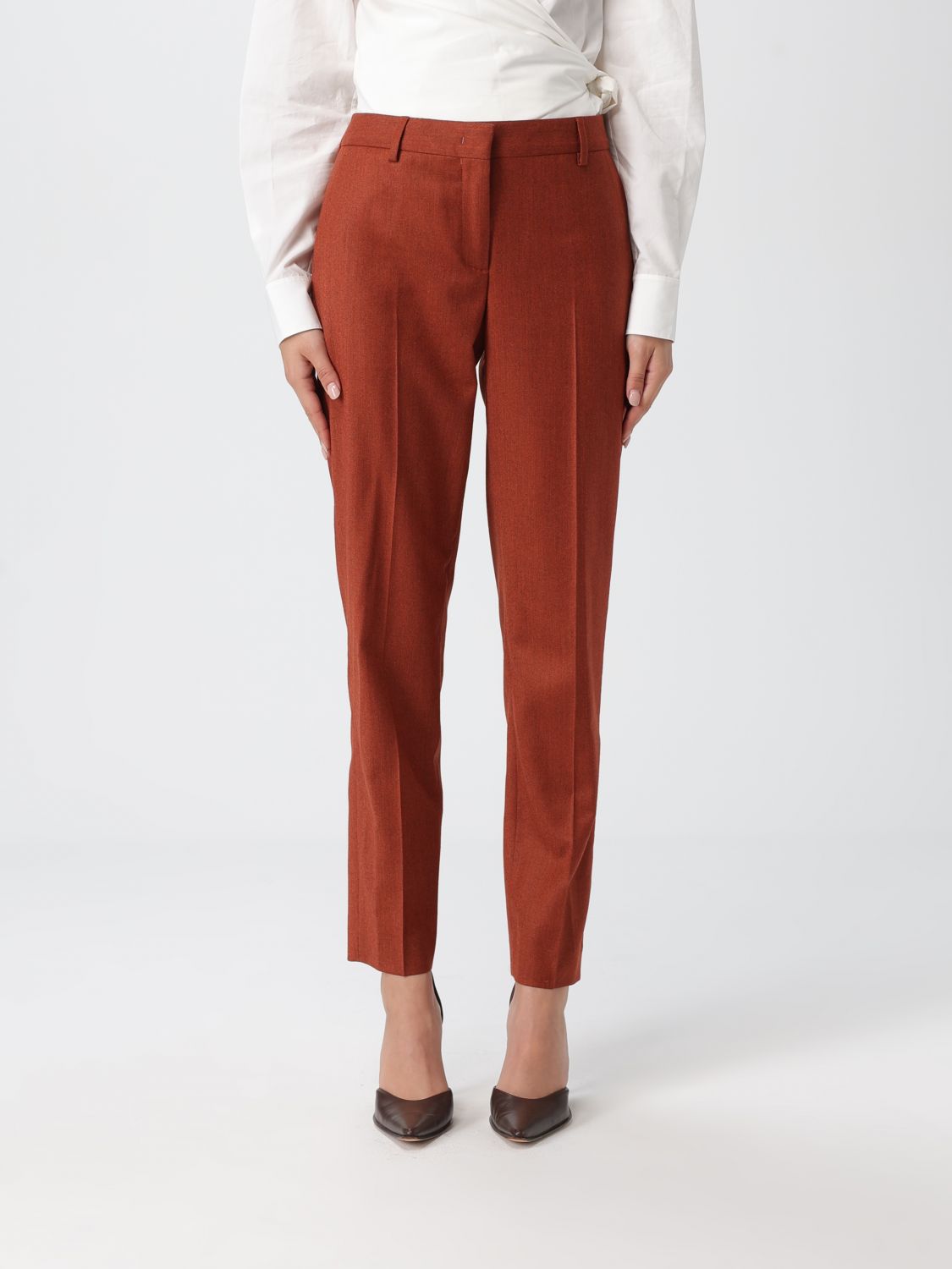 Paul Smith Pants  Woman Color Orange In Brown