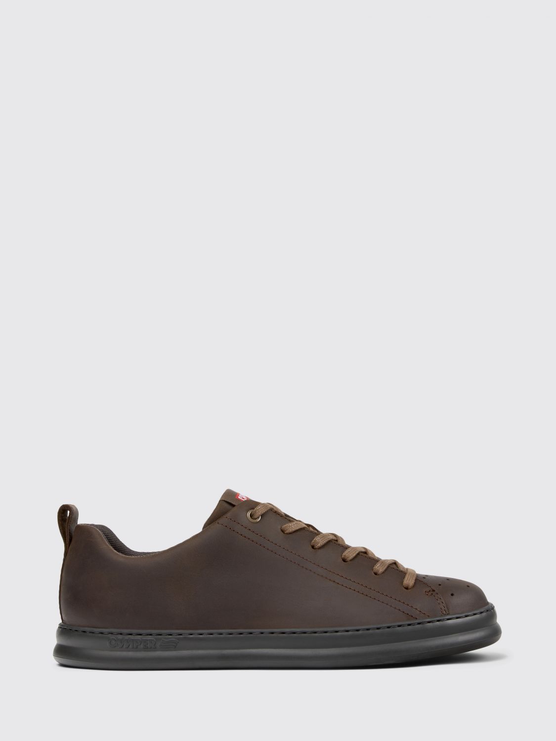 Camper Leather Lace-up Sneakers In Animal Print