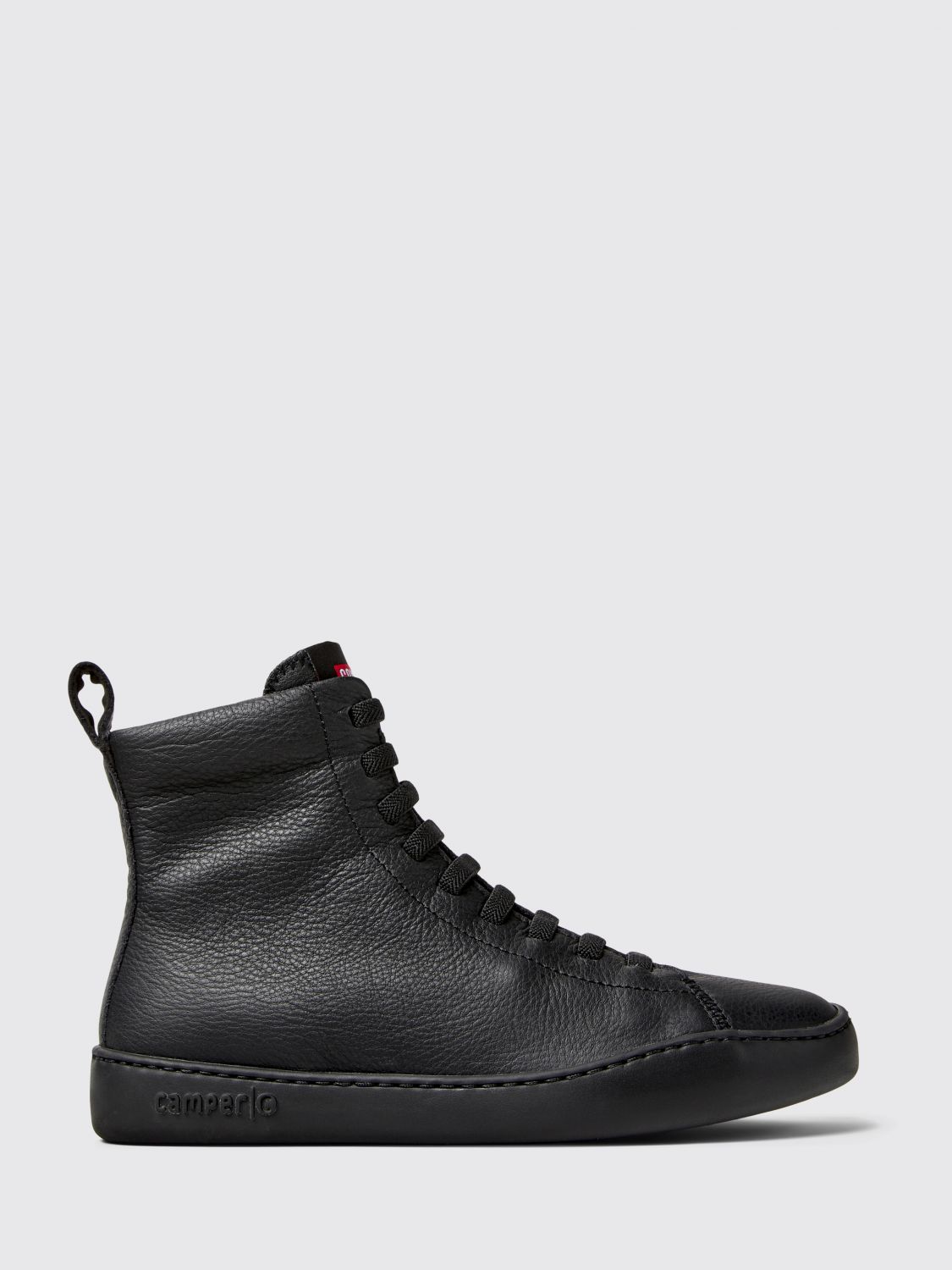 Camper Peu Cami Lace-up Leather Combat Boots In Black