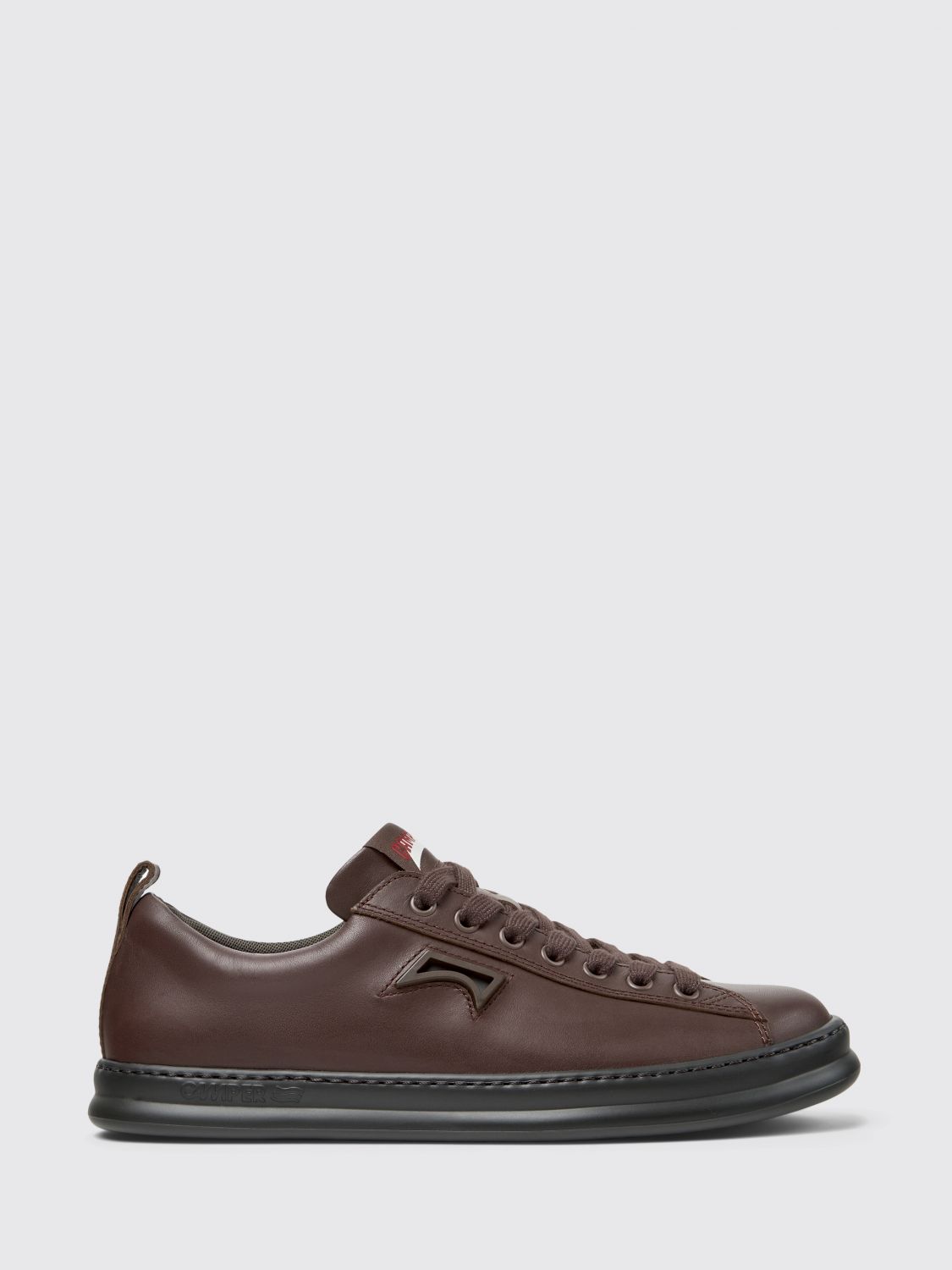 Camper Runner Four Leather Lace-up Sneakers In Brown