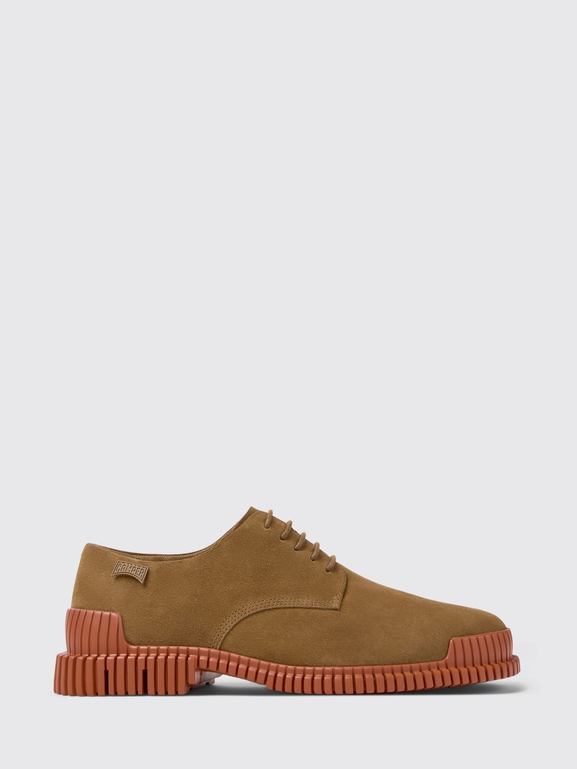 Camper Pix Lace-up Suede Oxford Shoes In Brown