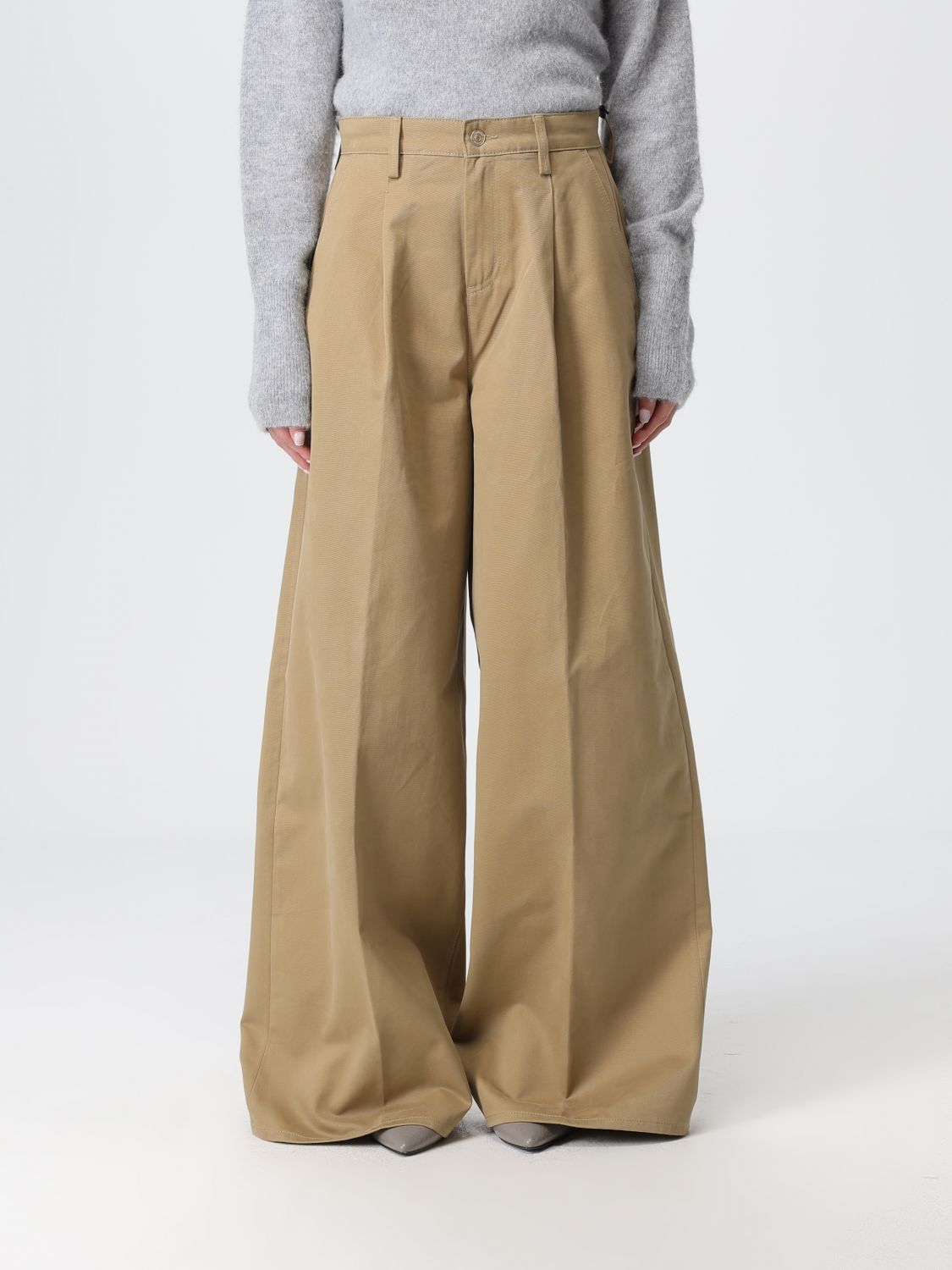 7 For All Mankind Jeans  Woman Color Sand In Brown