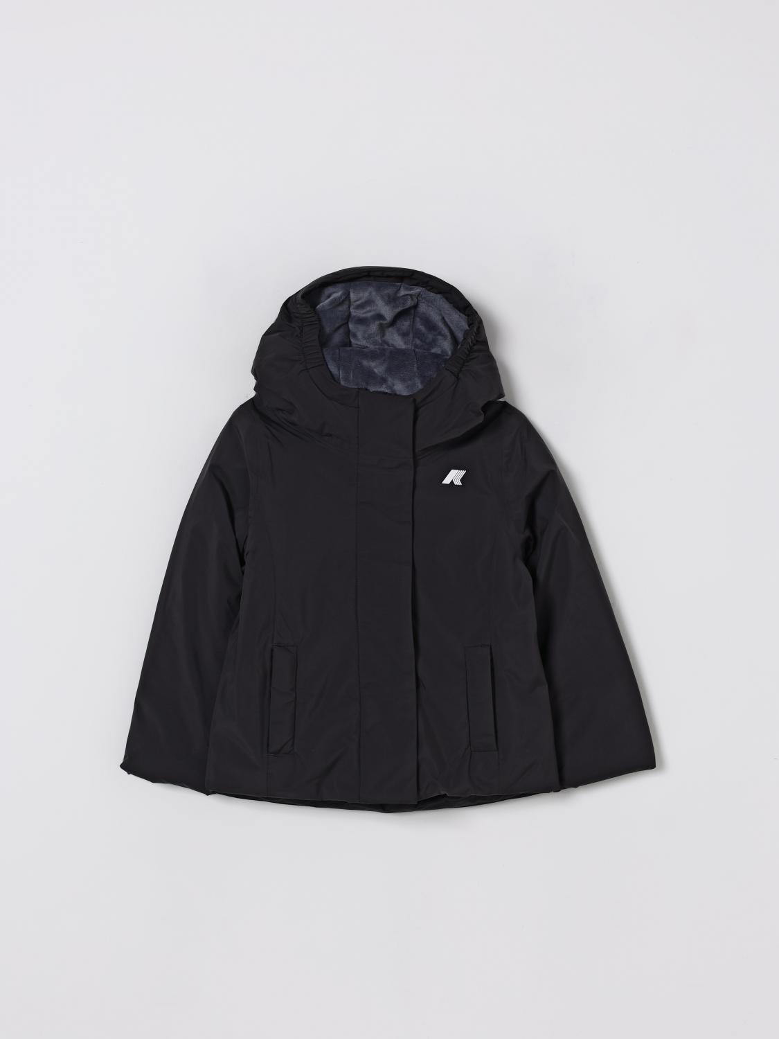 K-Way Mädchen Schwarz Jacket Kids Color