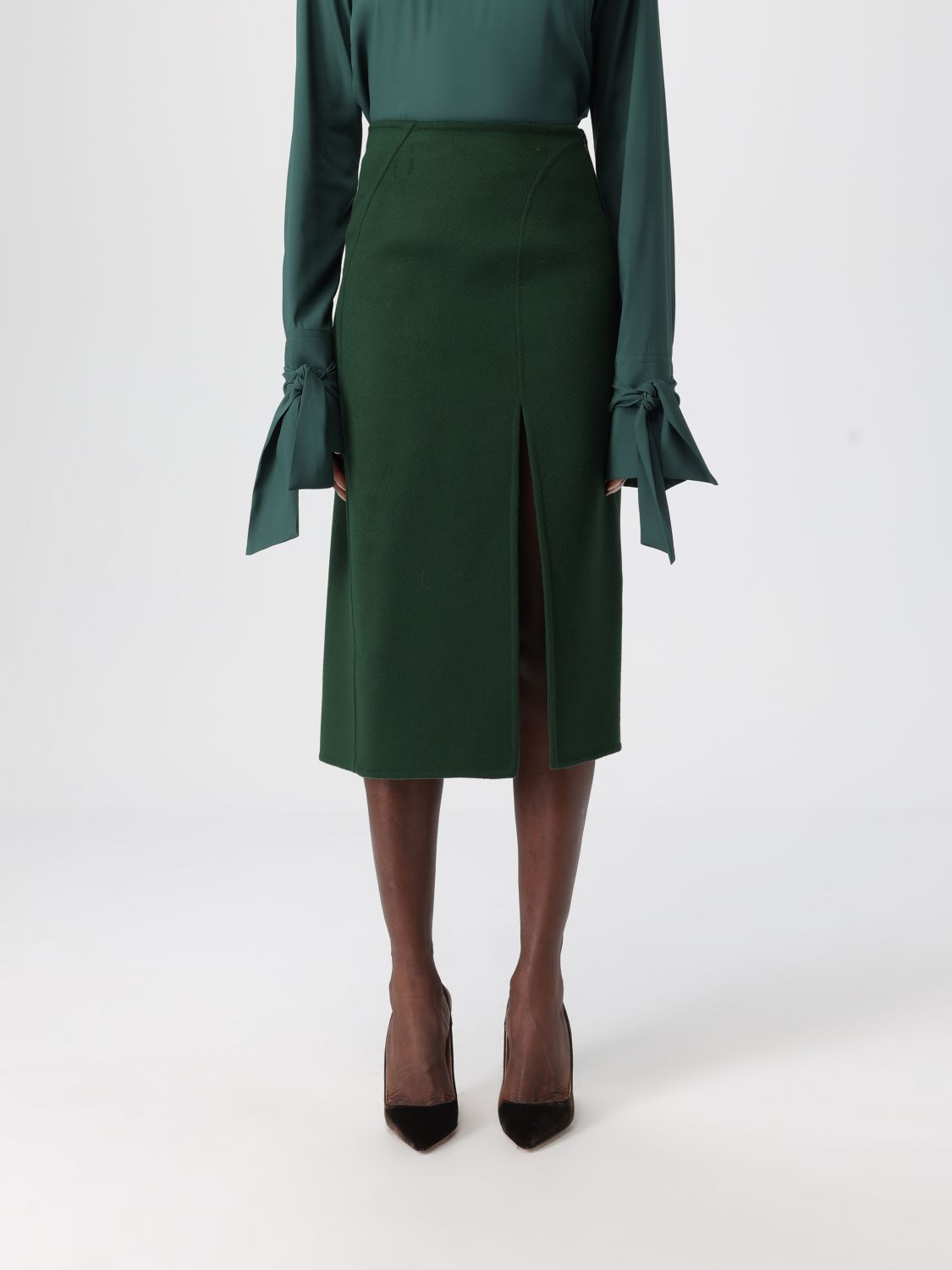 Ermanno Scervino Skirt Woman Color Green In Green