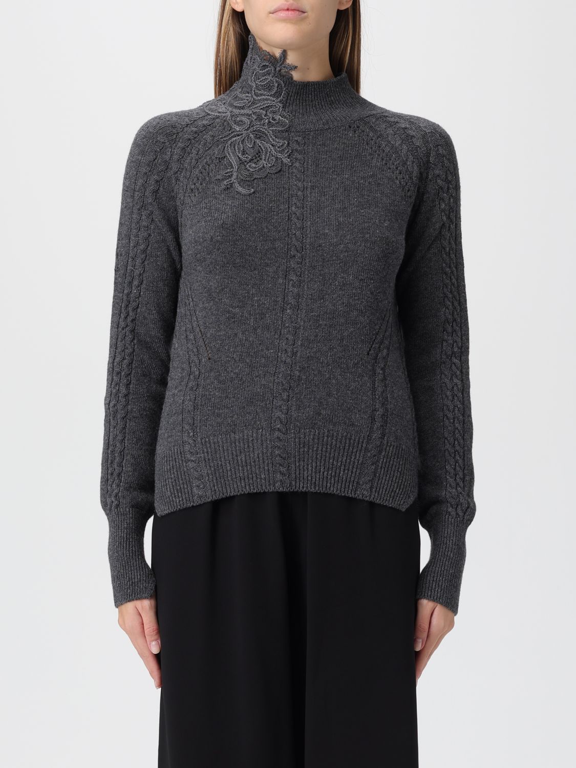Ermanno Scervino Sweater  Woman Color Grey In Gray