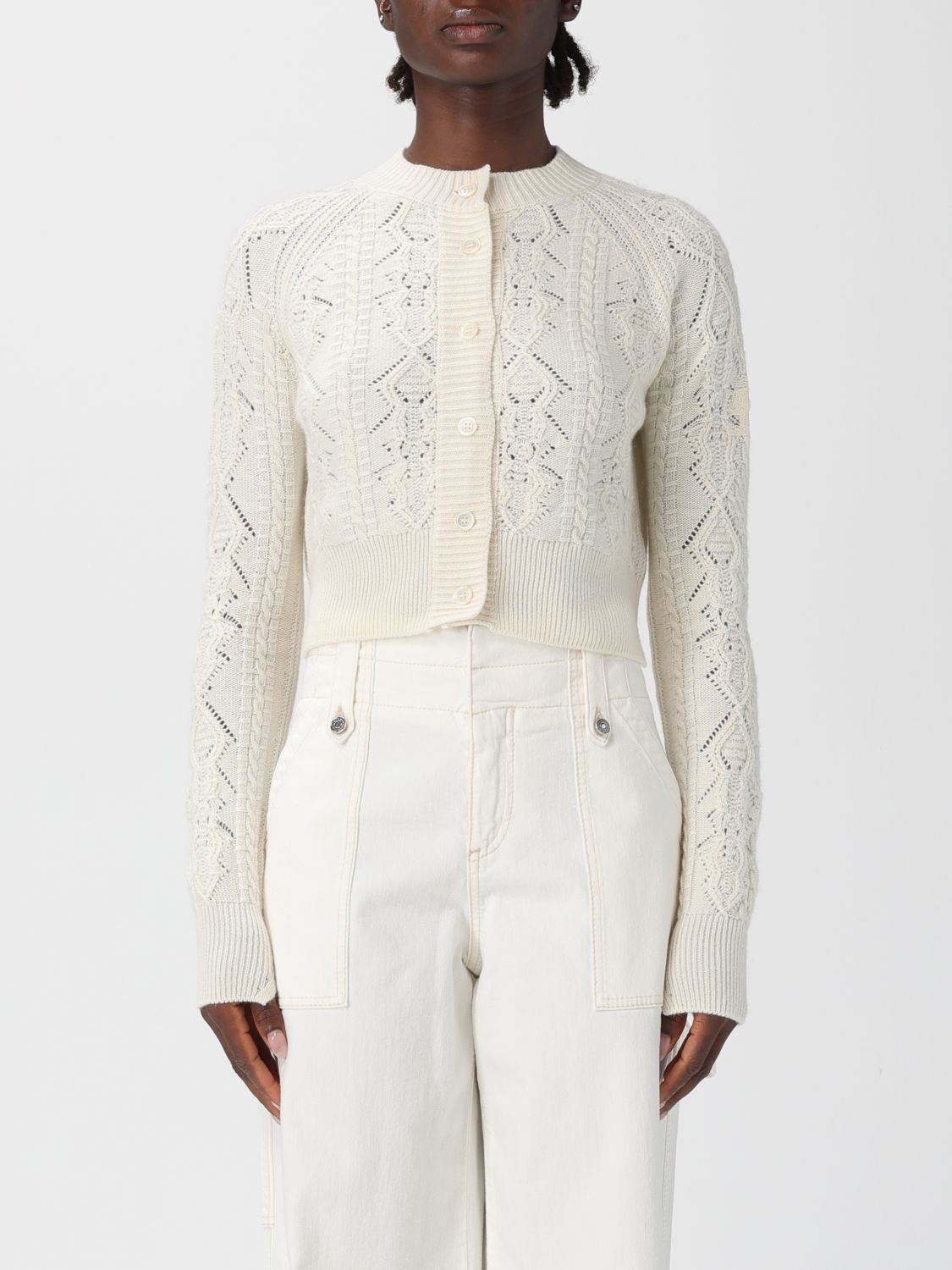 Ermanno Scervino Cardigan Woman Color White In White