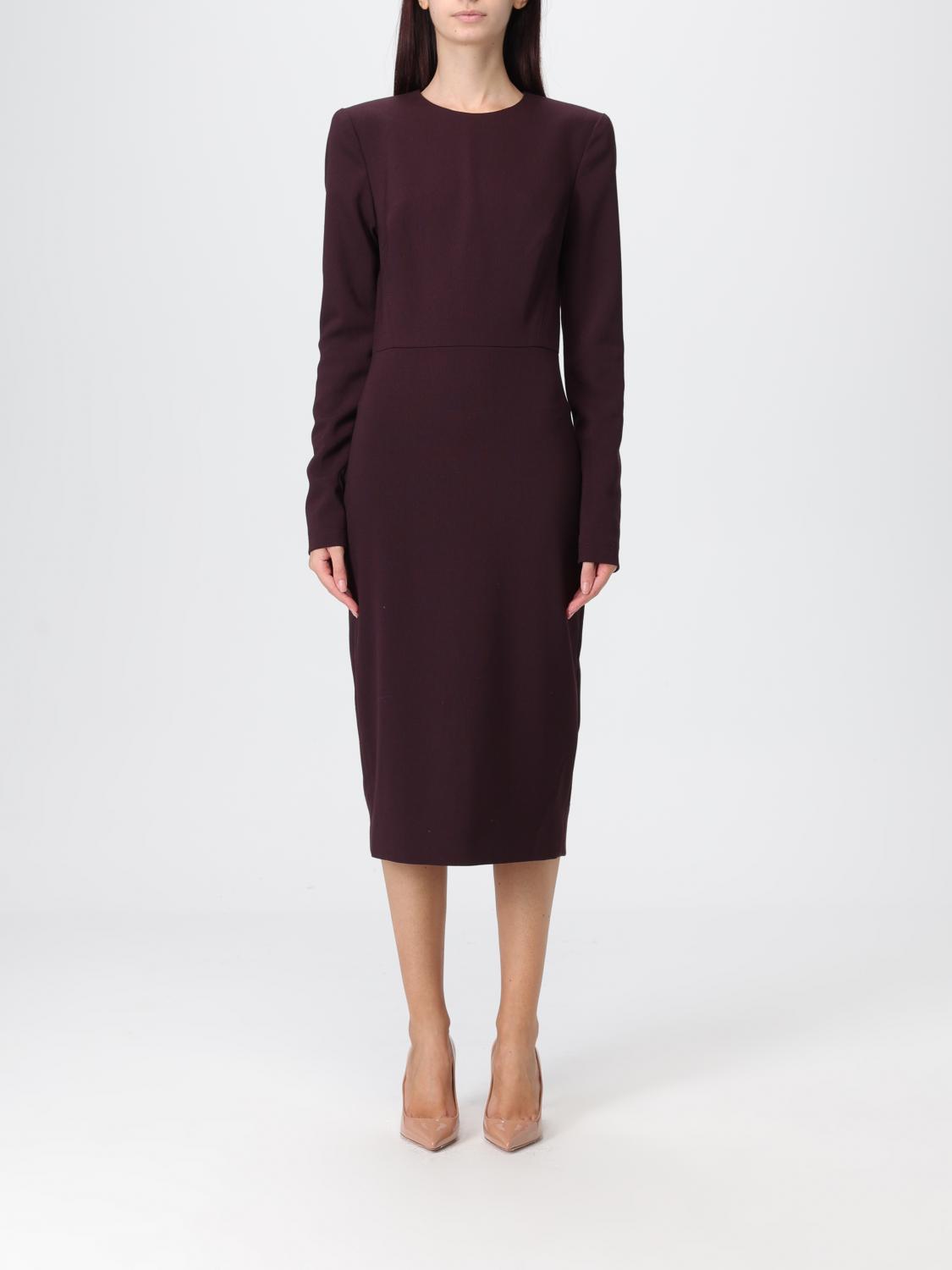 Dress VICTORIA VICTORIA BECKHAM Woman color Mahogany