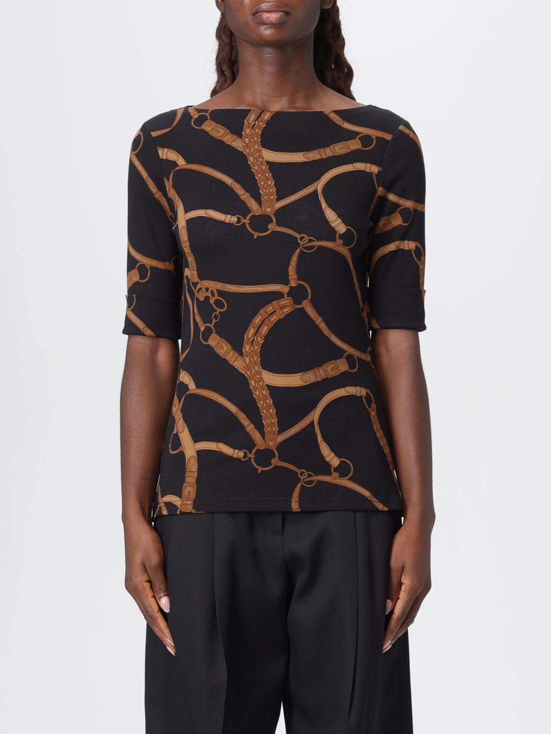 Ralph Lauren T-shirt Lauren  Woman Color Black In Black