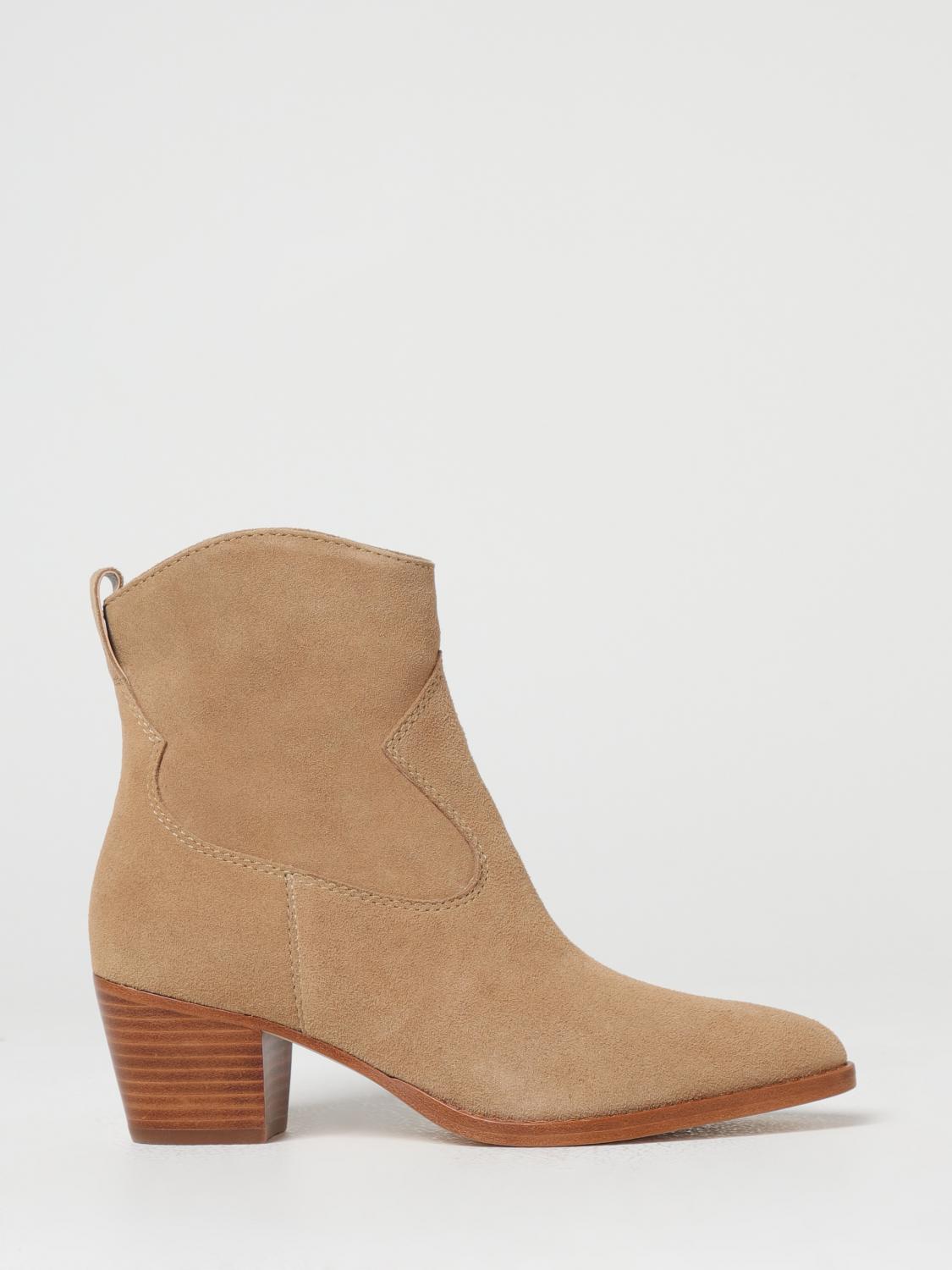 Ralph Lauren Flat Ankle Boots Lauren  Woman Color Camel In Brown