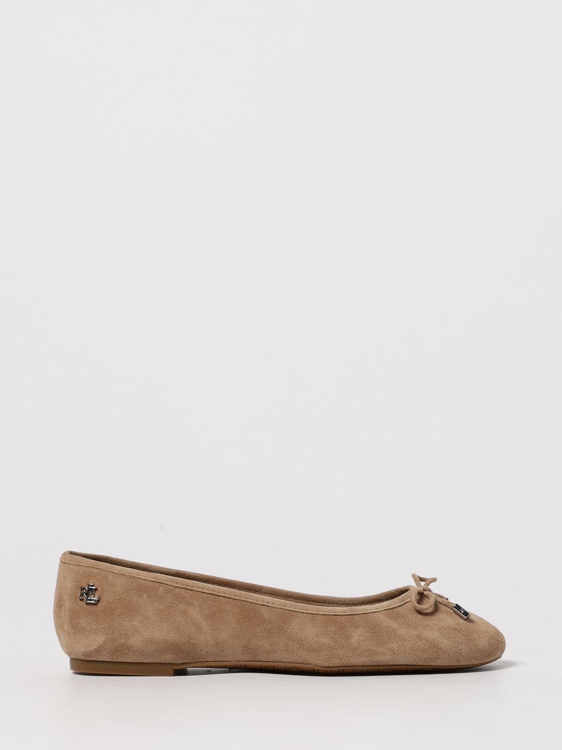 Ralph Lauren Flat Shoes Lauren  Woman Color Camel In Brown