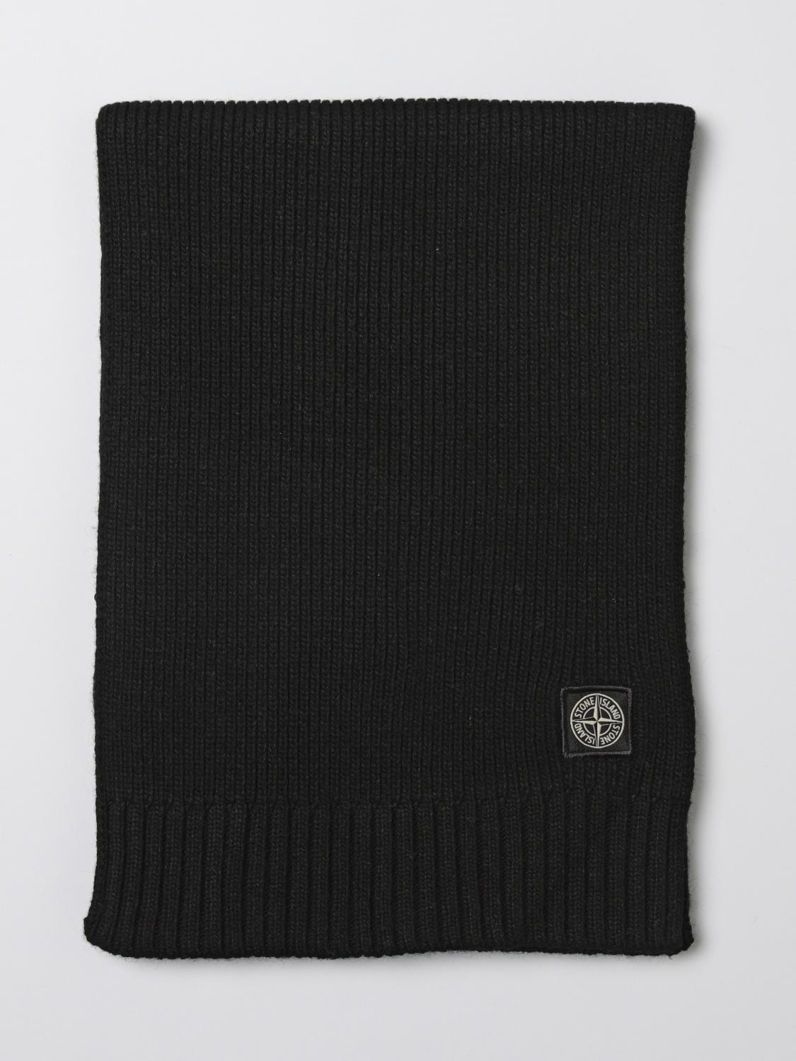 STONE ISLAND JUNIOR Scarf Kids color Black　STONE ISLAND JUNIOR スカーフ キッズカラー ブラック STONE