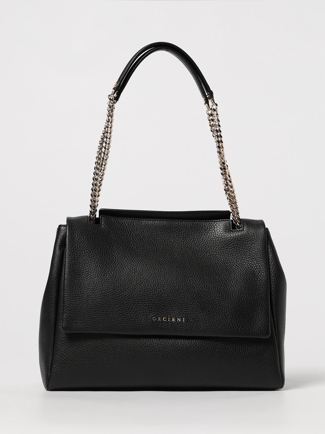 Orciani Small Sveva Shoulder Bag In Black