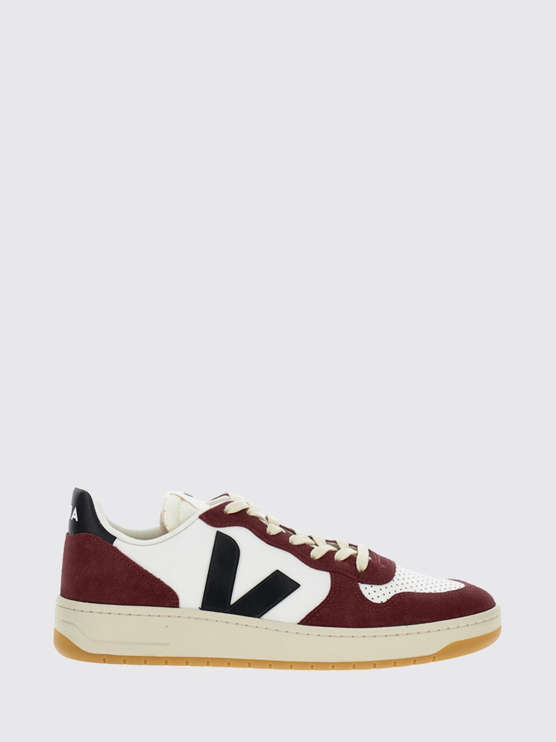 Veja Multicolour Leather And Suede In Red