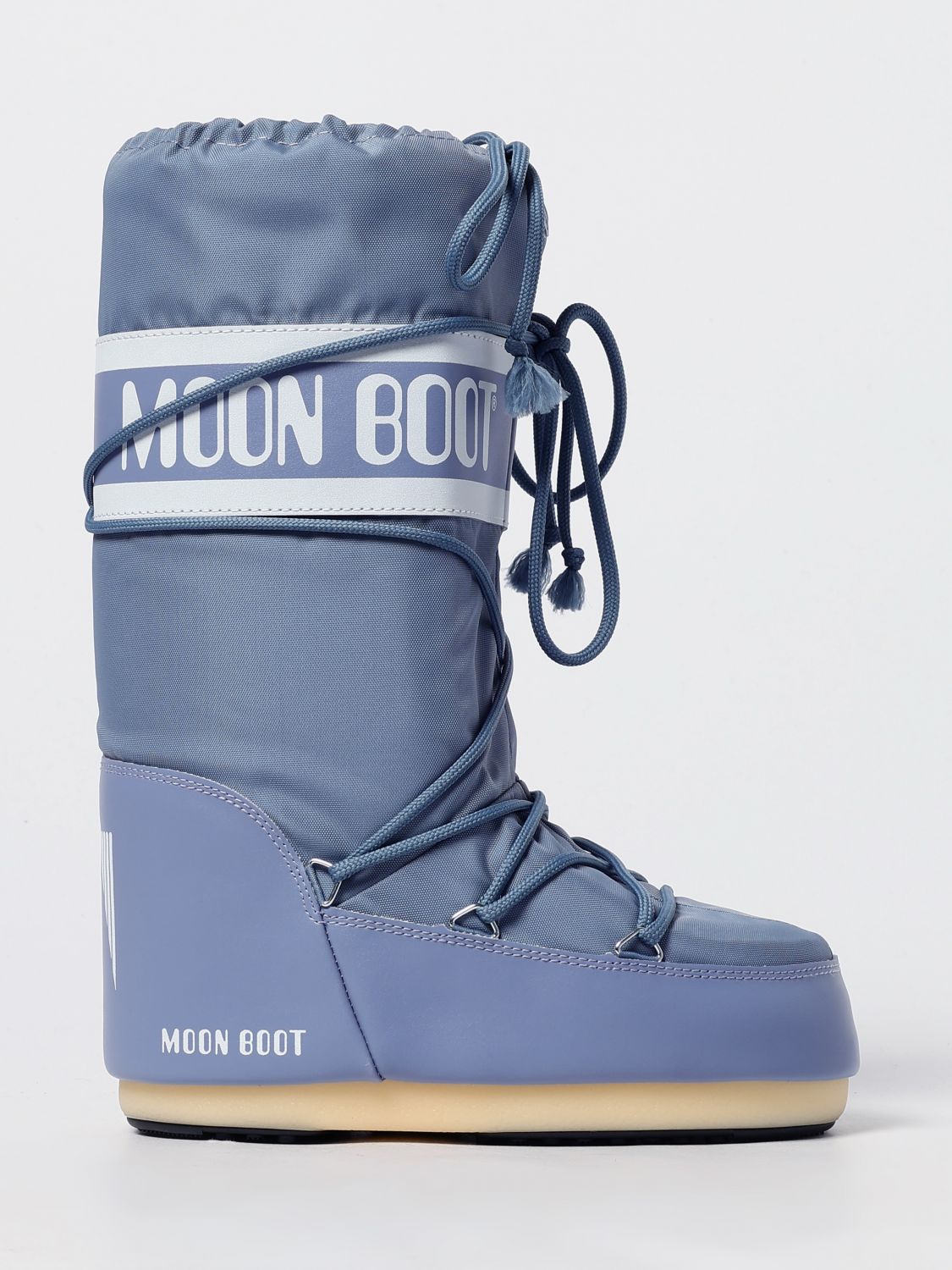Moon Boot Boots Woman Color Grey In Blue