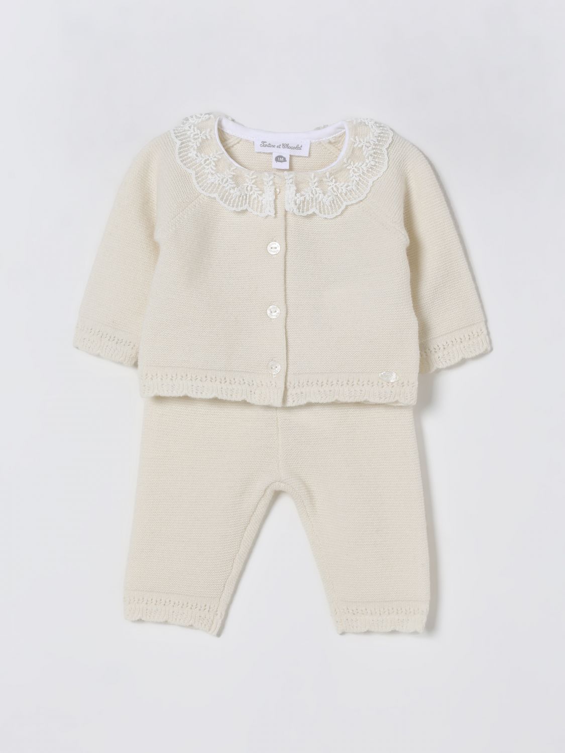 Tartine Et Chocolat Romper  Kids Color Pearl In Neutral