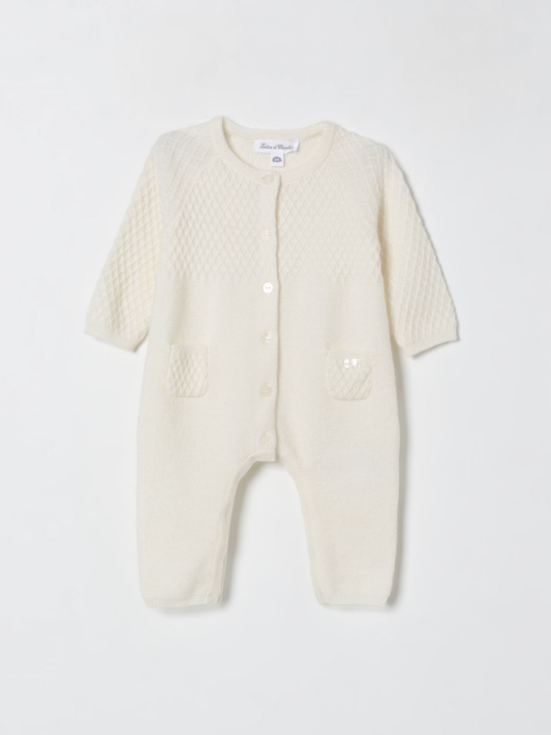 Tartine Et Chocolat Romper  Kids Color Pearl In Neutral