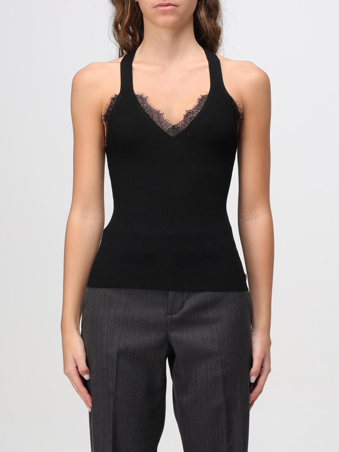 Liu •jo Top Liu Jo Woman Color Black In Black