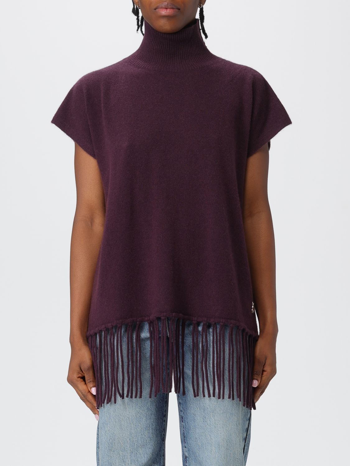 Patrizia Pepe Jacket Woman Color Burgundy In Purple