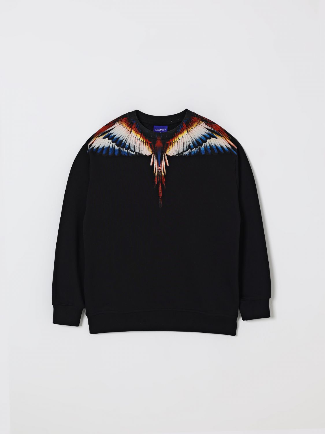 Marcelo Burlon County Of Milan Wing-print Sweatshirt In Black