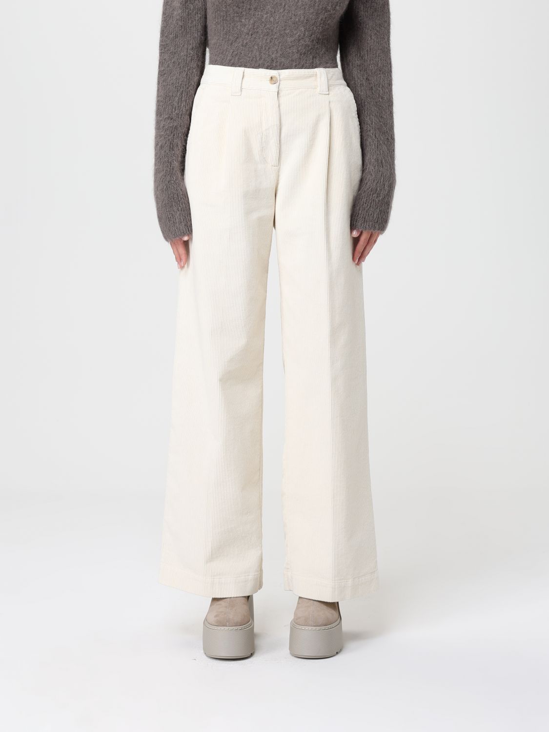 Woolrich Pants Woman Color Milk In White