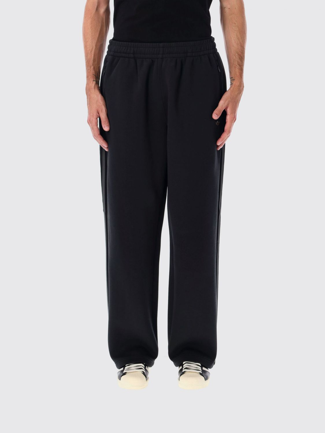 Adidas Originals Premium Cotton Track Pants In Black