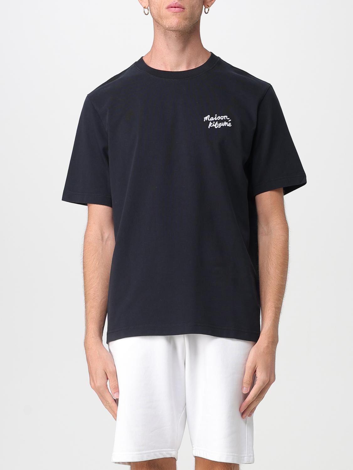 Maison Kitsuné Maison Kitsune Handwriting T Shirt Black In Black