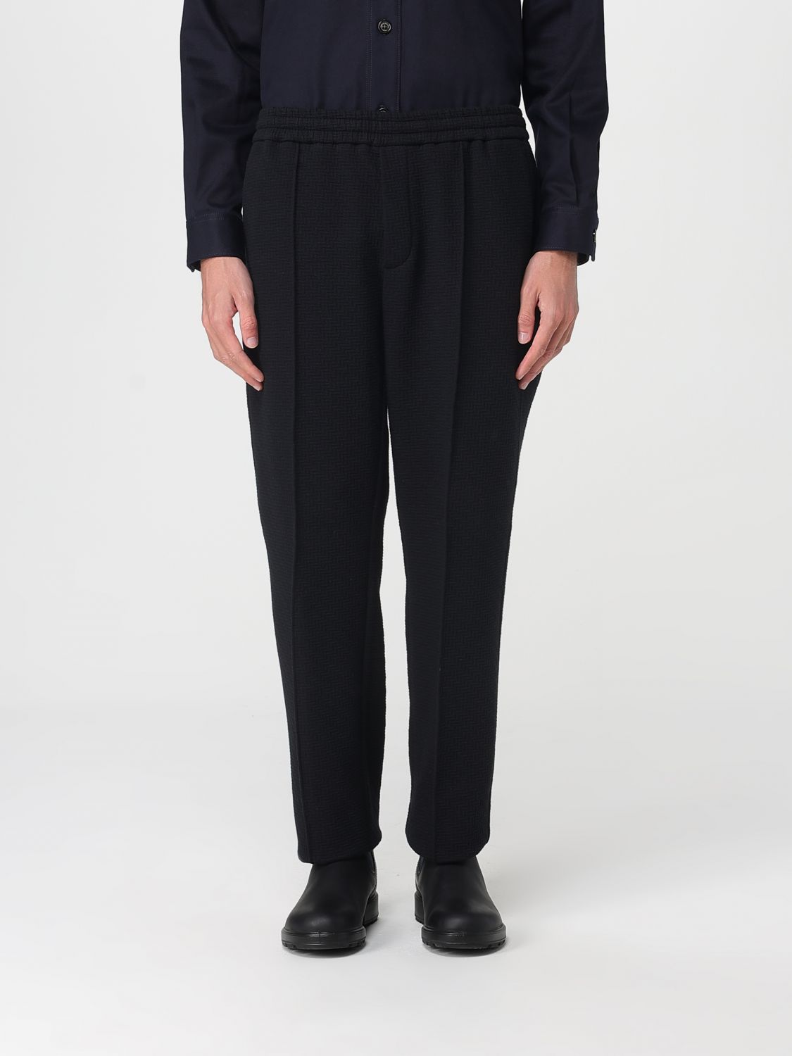 Paolo Pecora Pants  Men Color Black In Blue
