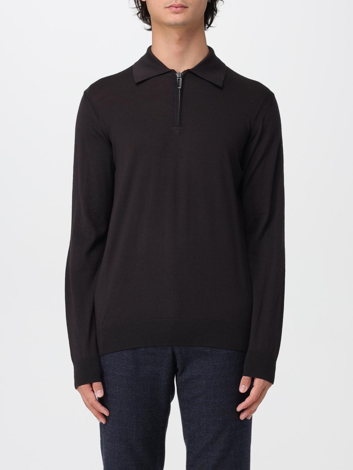 Paolo Pecora Sweater Men Color Brown In Black