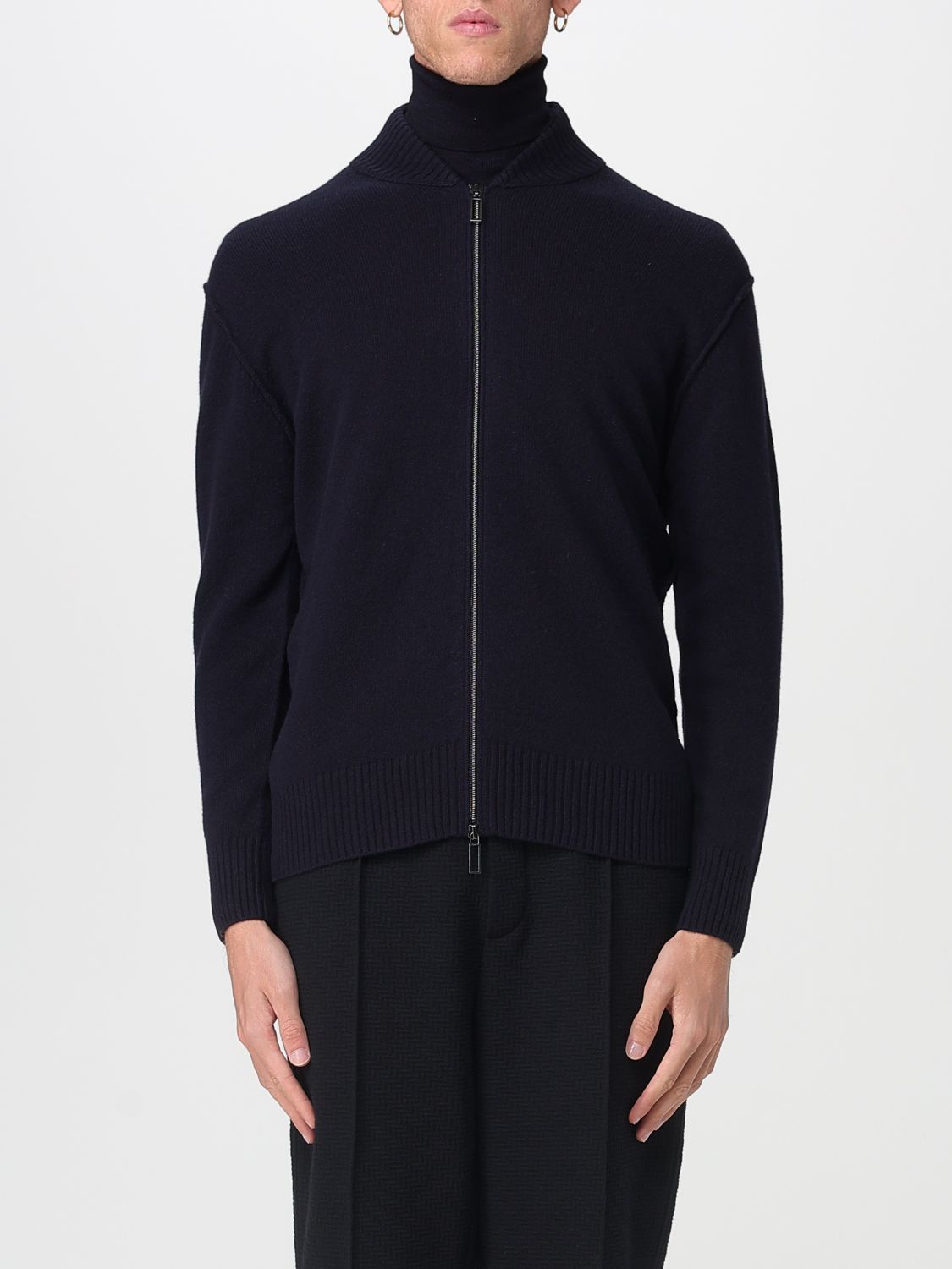 Paolo Pecora Cardigan Men Color Blue In Black