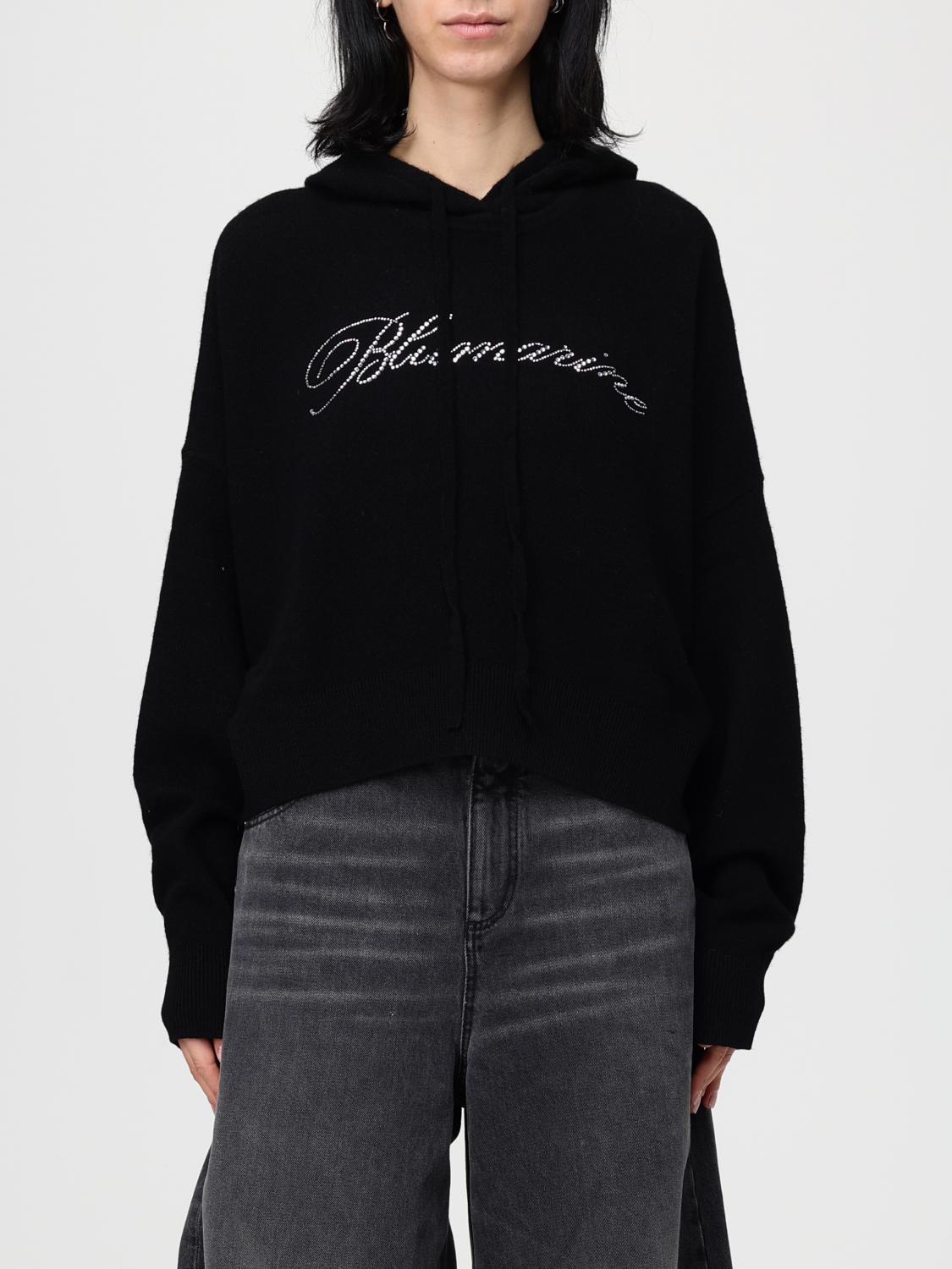 Blumarine Sweatshirt Woman Color Black In Black