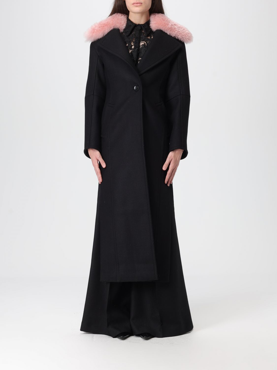 Blumarine Coat  Woman Colour Black