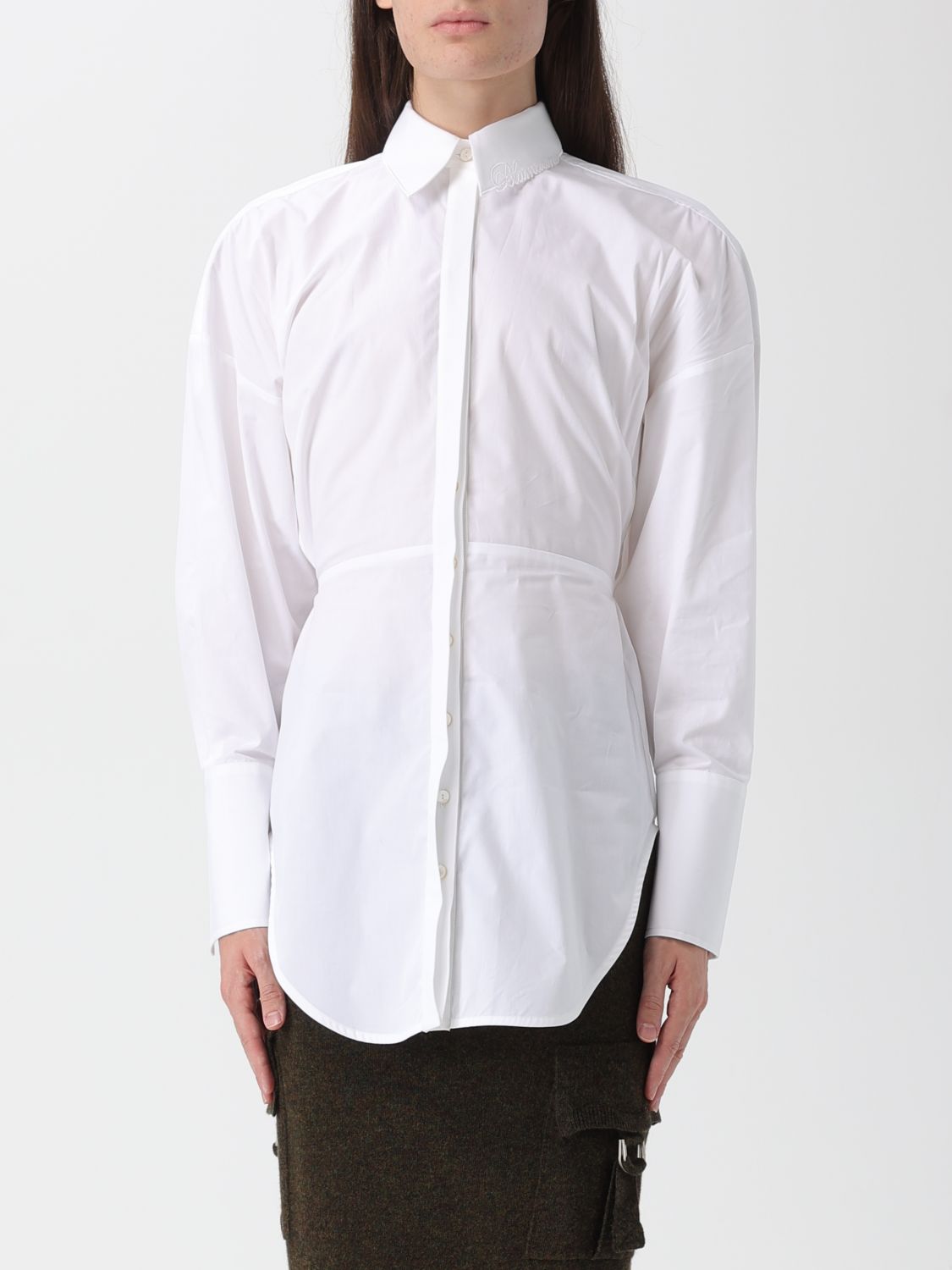 Blumarine Shirt  Woman Color Black In White
