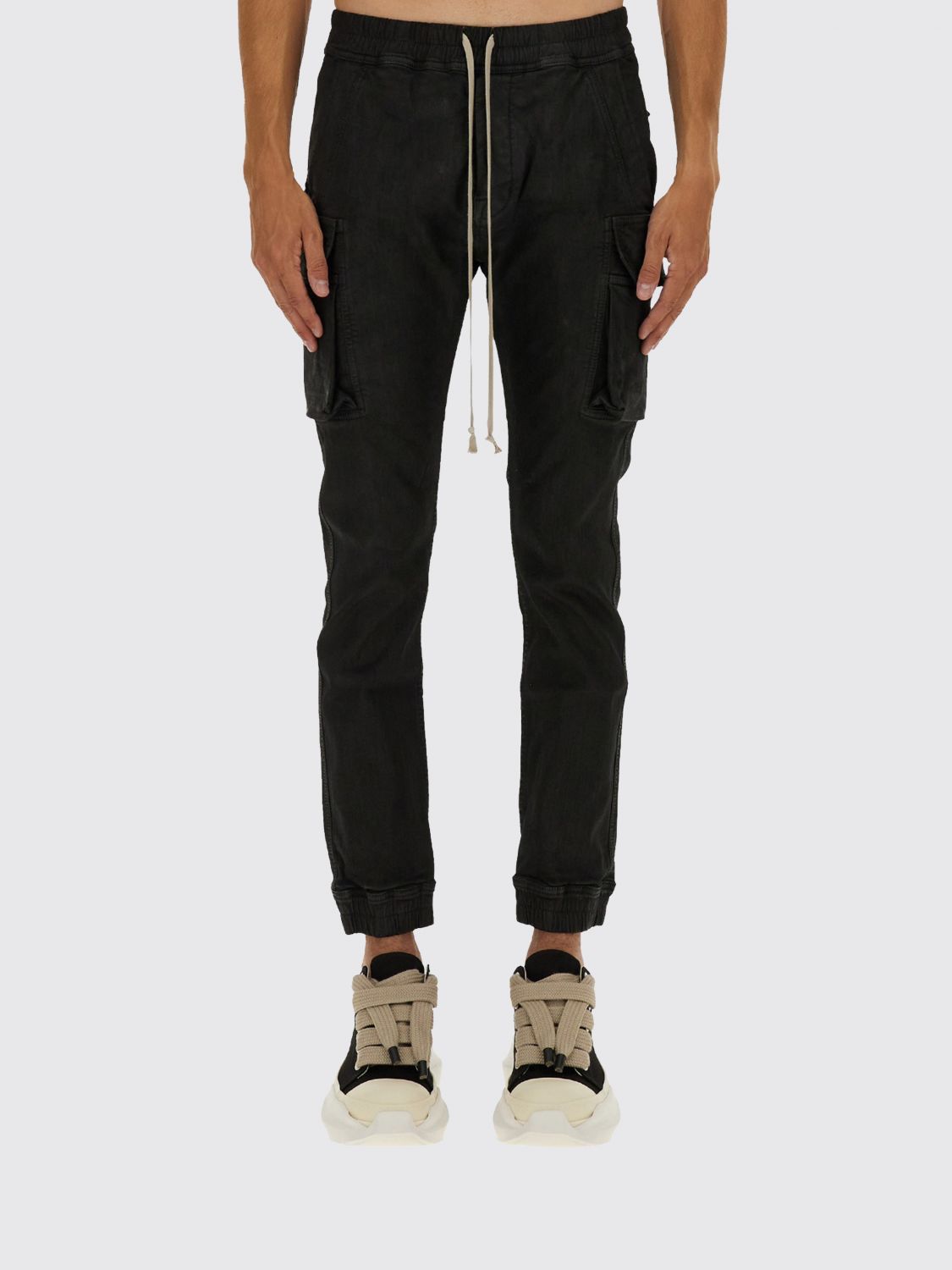 Rick Owens Drkshdw Jogger Pants "mastodon" In Black