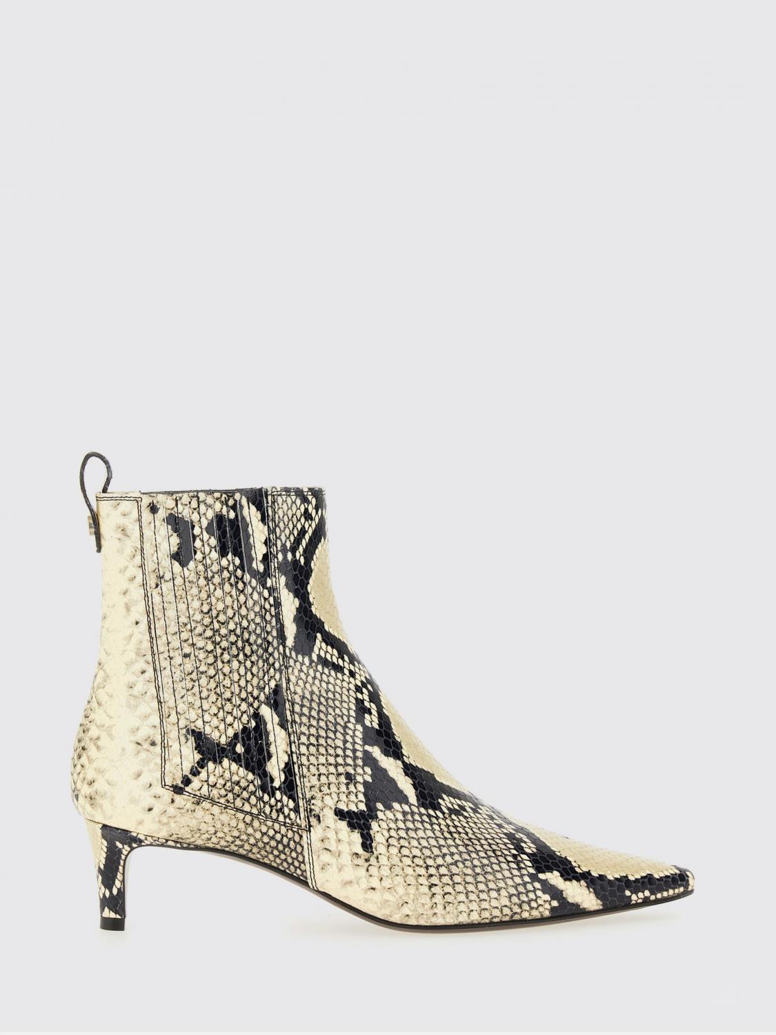 Roberto Festa Printed-leather Ankle Boots In Multi