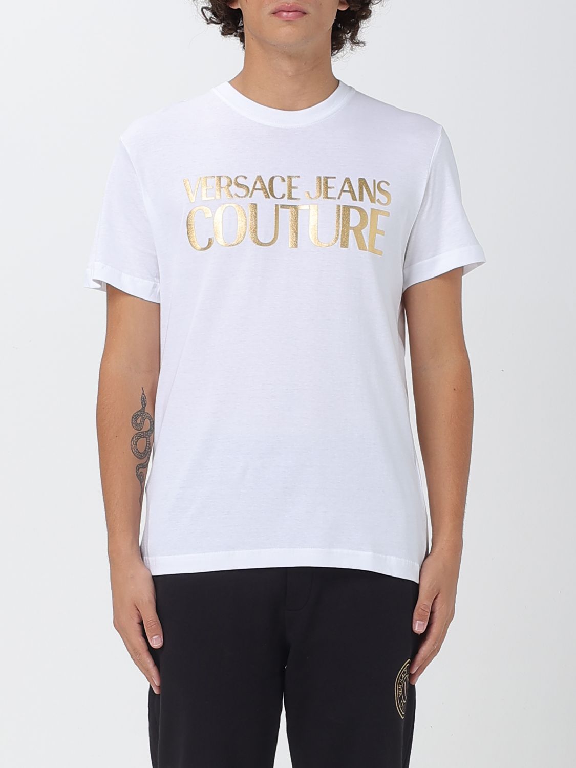 Versace Jeans Couture T-shirt Men Color White In White