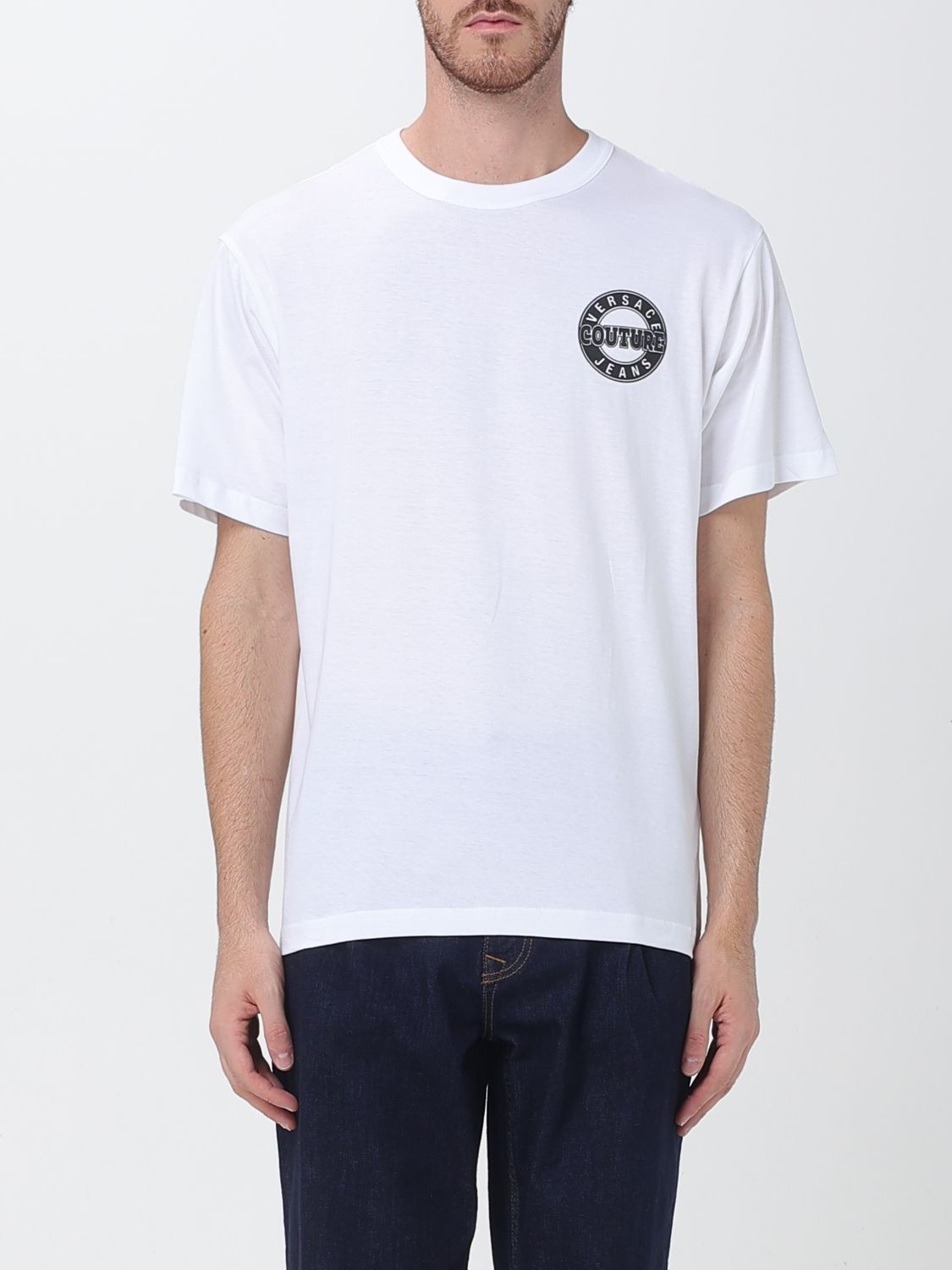 Versace Jeans Couture T-shirt  Men Color White In White