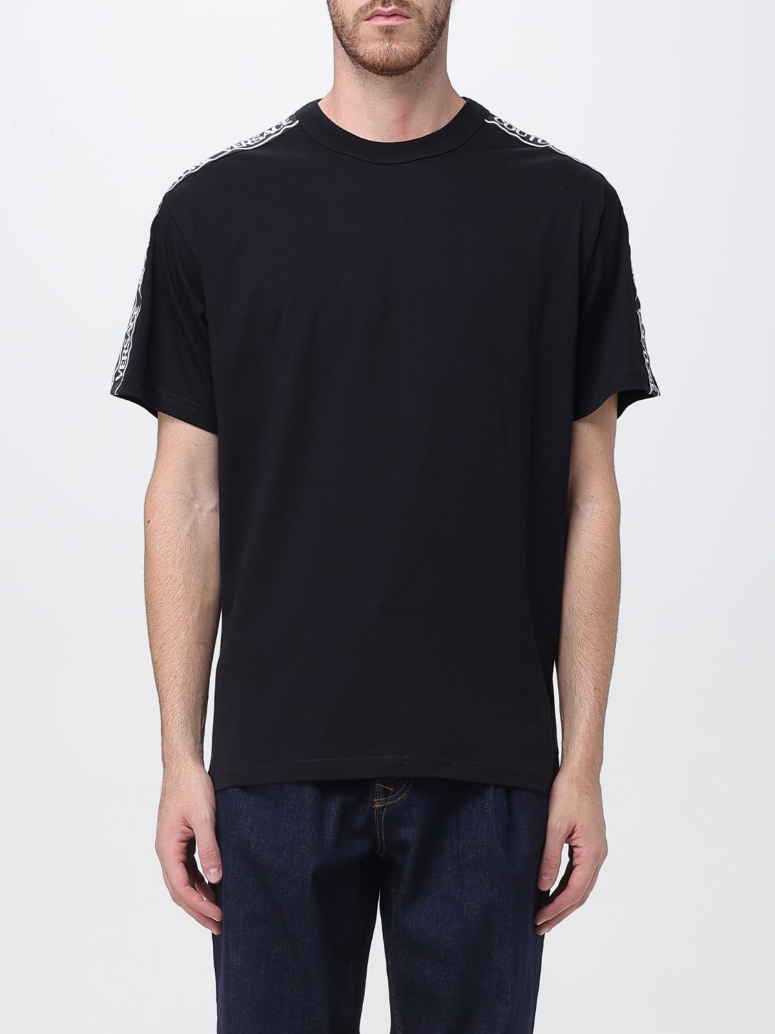 Versace Jeans Couture T-shirt Men Color Black In Black