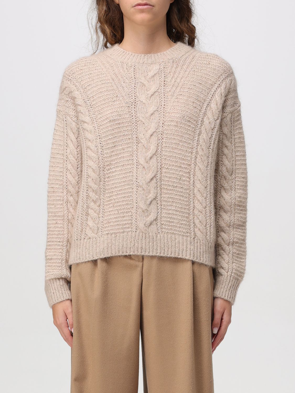 Max Mara Sweater Woman Studio In Neutral