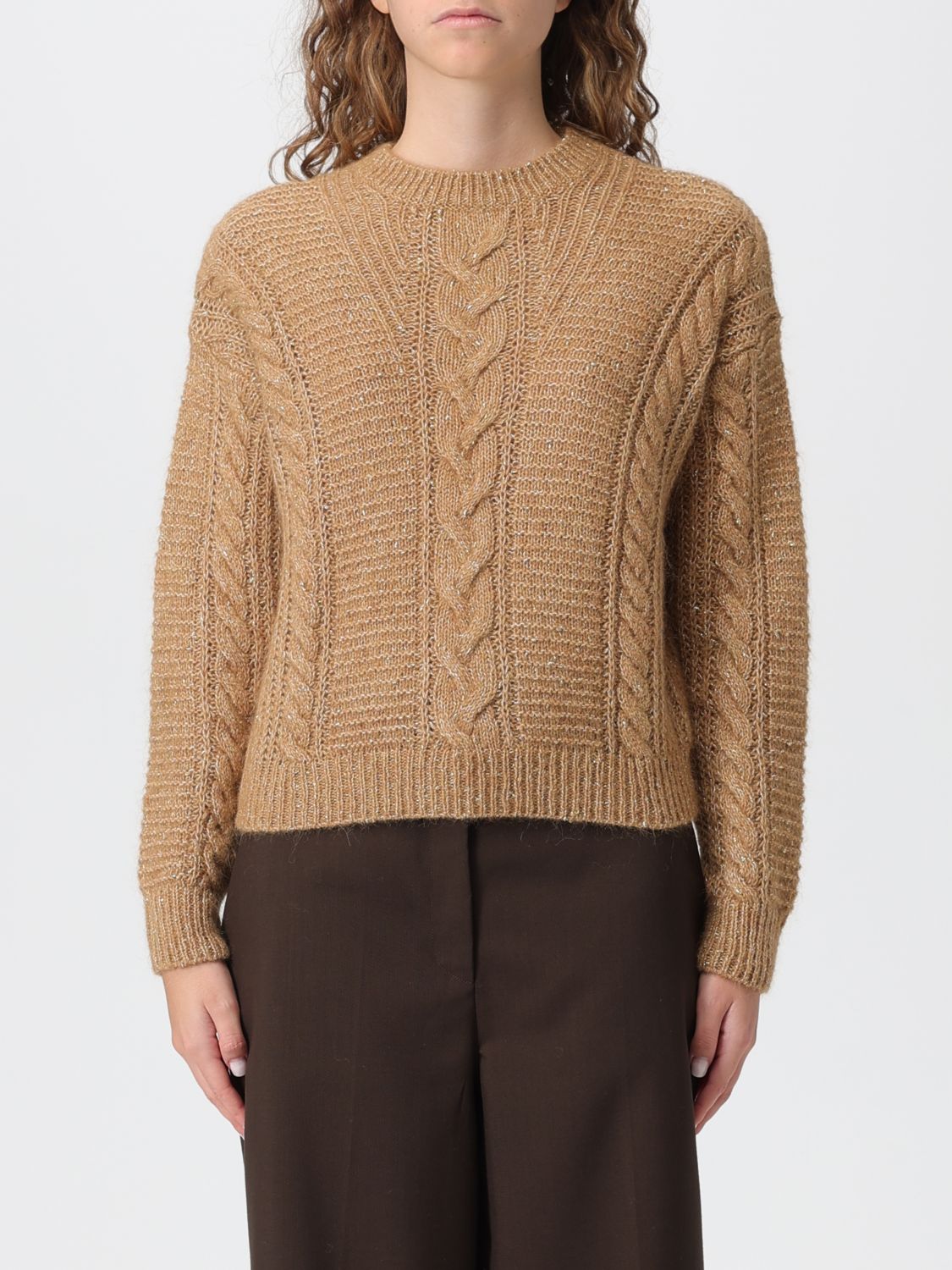 Max Mara Sweater Woman Studio In Brown