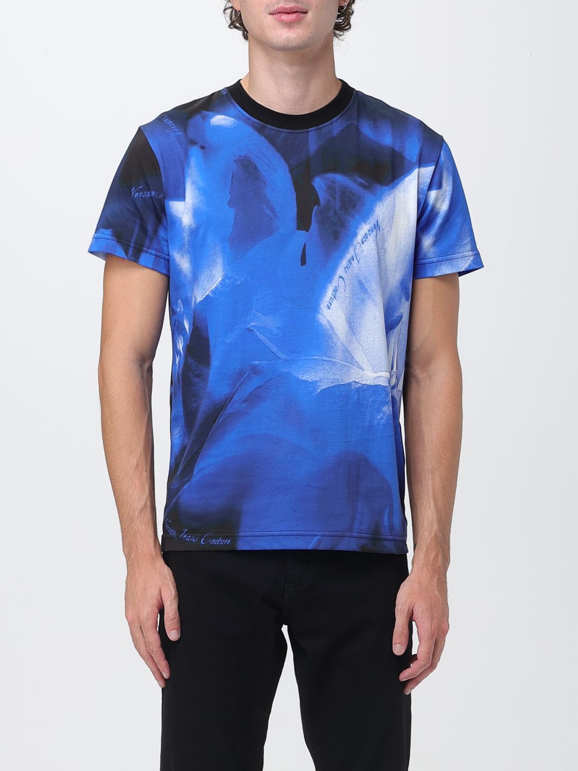 Versace Jeans Couture T-shirt Men Color Blue In Blue