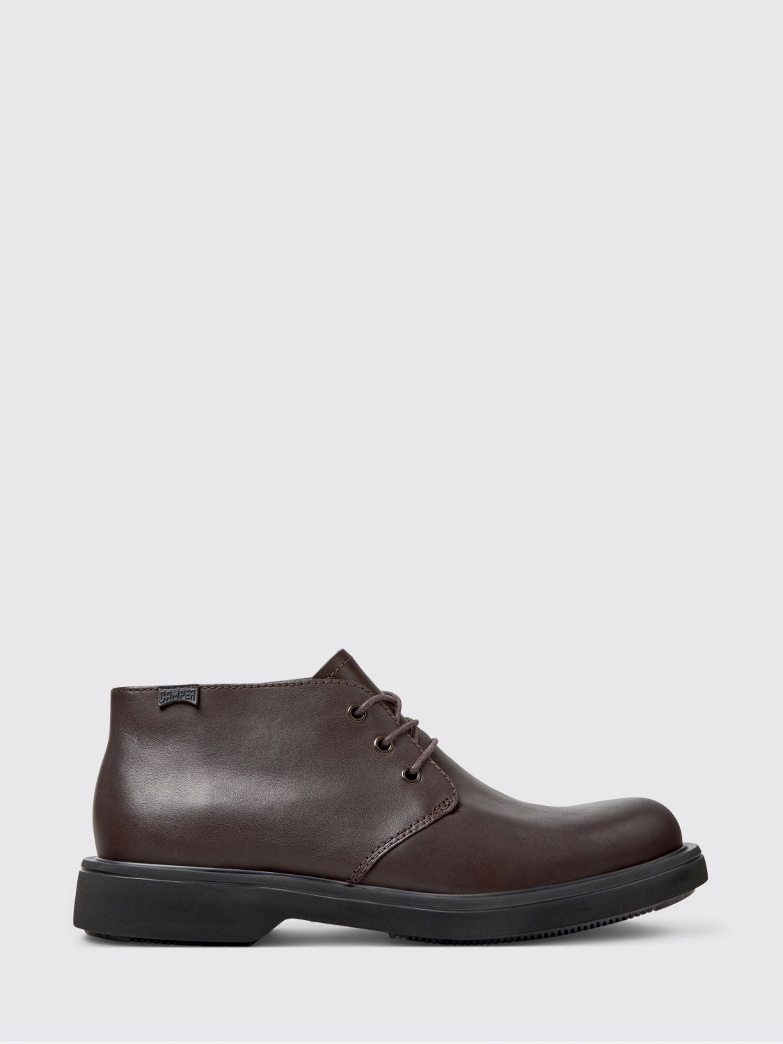 Camper Norman Lace-up Leather Desert Boots In Brown