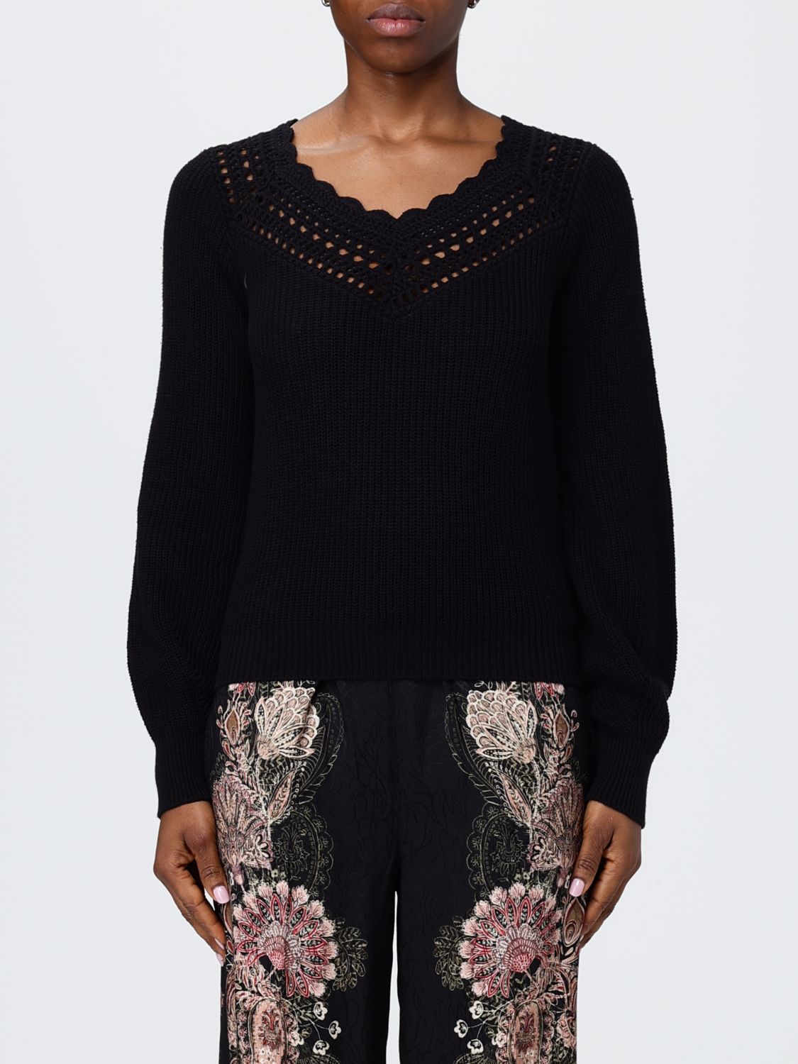 Twinset Sweater Woman Color Black In Black