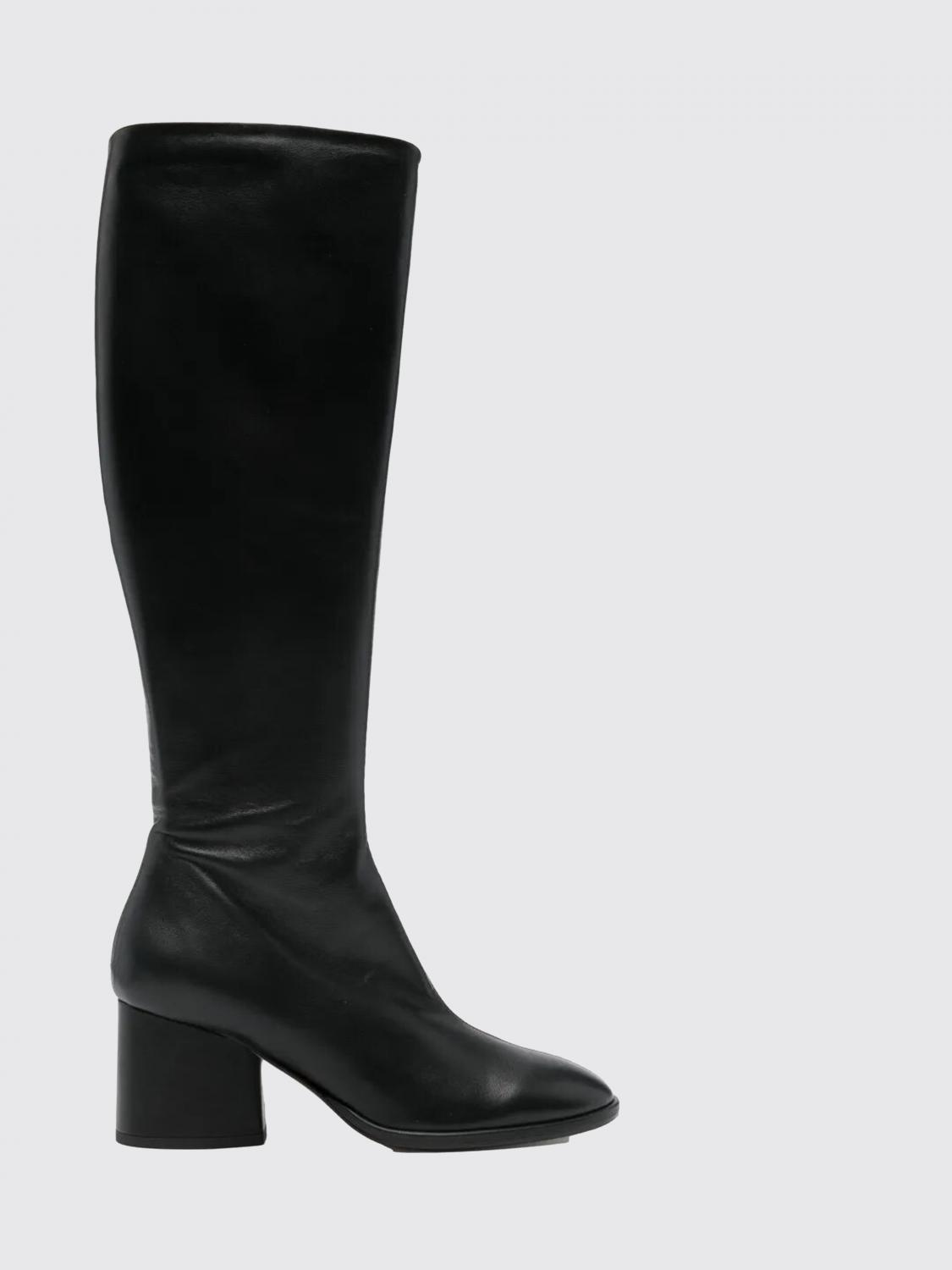 Aeyde Ariana Nappa-leather Block-heel Boots In Animal Print